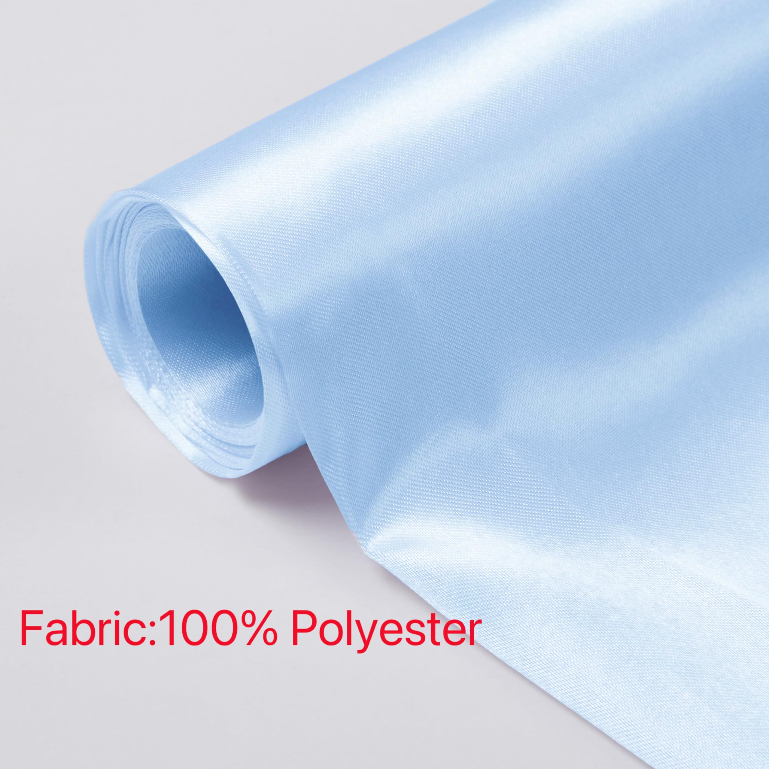 Tela de satén sedoso azul zafiro de 10 yardas de ancho para boda, decoración, fiesta, moda, ropa, manualidades, costura