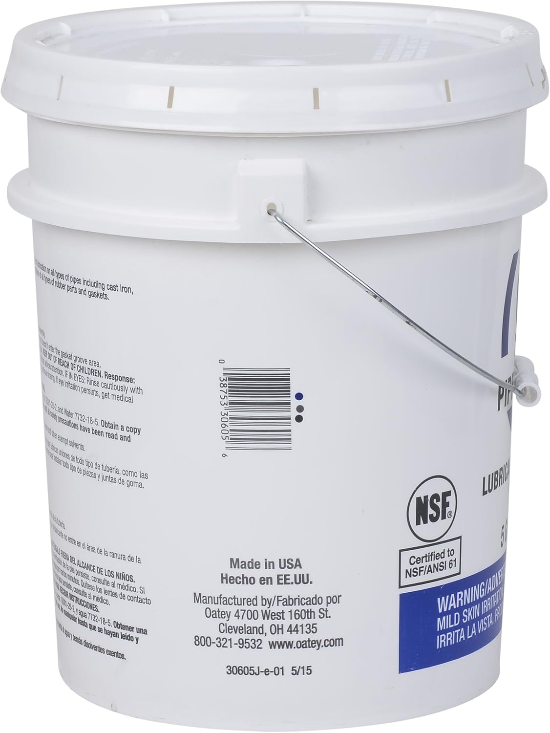 Oatey 30605 All Purpose Pipe Lubricant, 5 Gallon