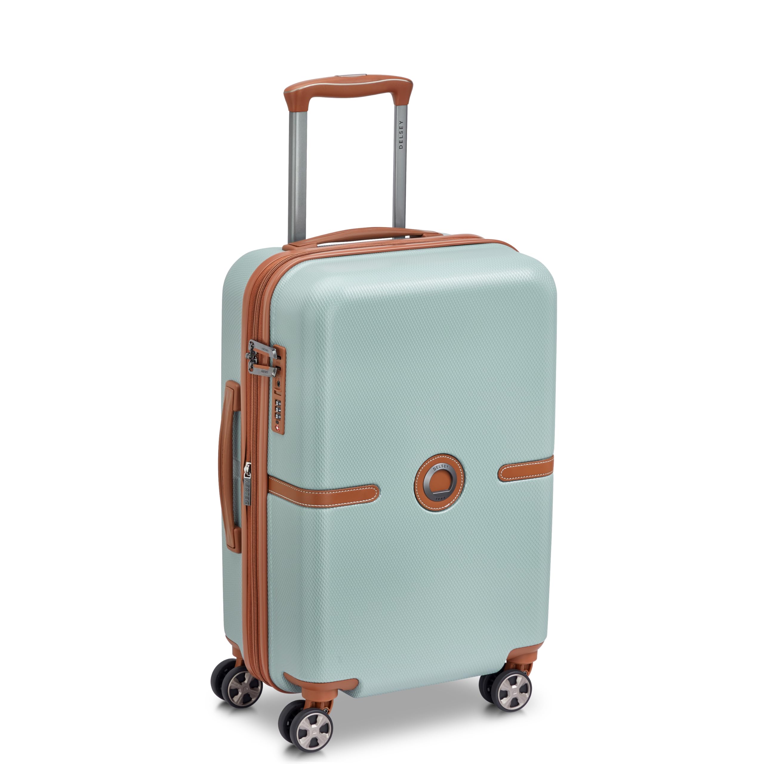 Juliette 55 cms Small Cabin ABS/Polycarbonate Hard Sided 8 Wheels and Expandable Spinner Suitcase/Trolley Bag for Travel with TSA Lock- Sage Green-image-37