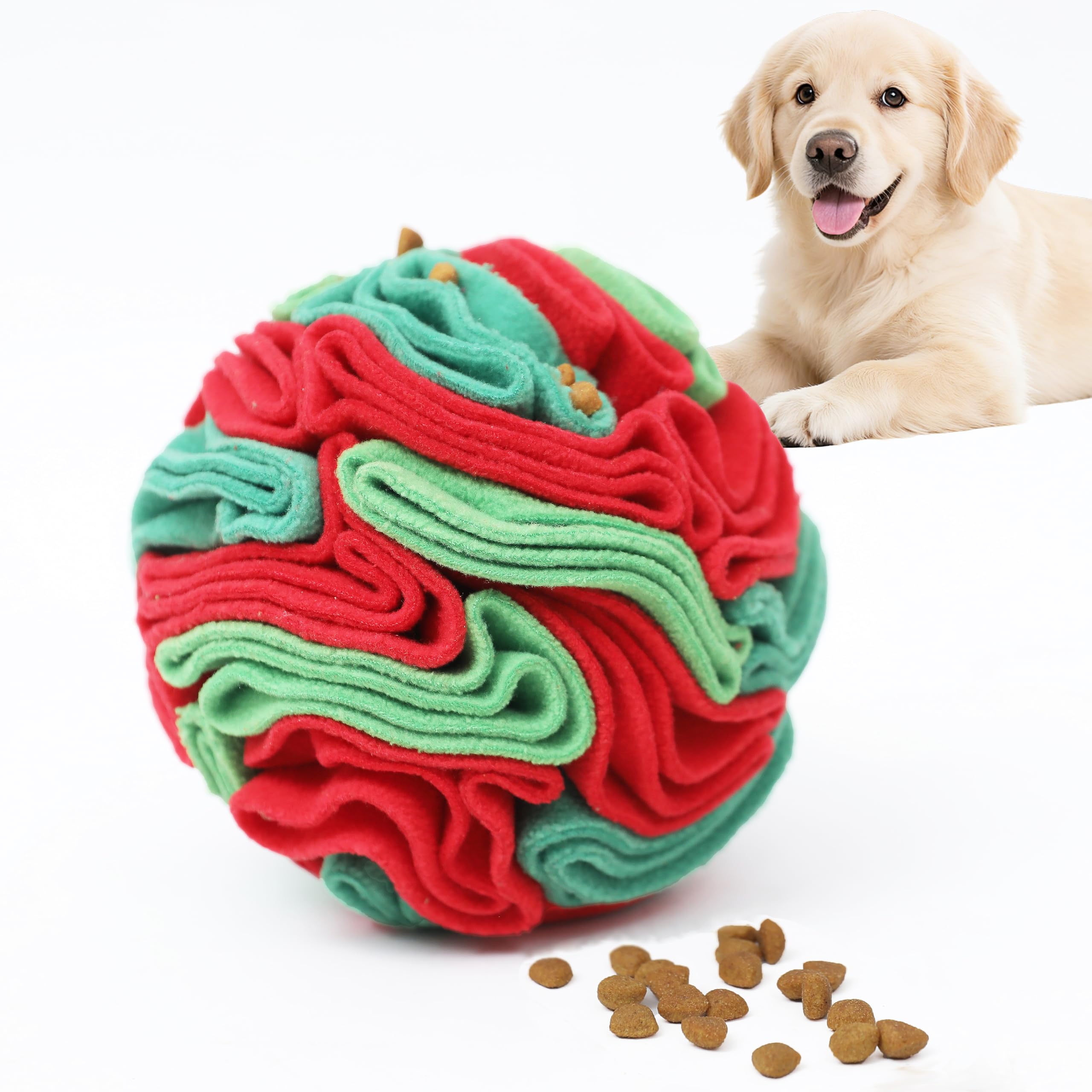 Snuffle Ball for Dogs - Interactive Dogs Toys to Keep Them Busy, Dog Puzzle Toy, Dog Enrichment Toys for Small, Medium Pets Daily Companionship, Training Reward Gift