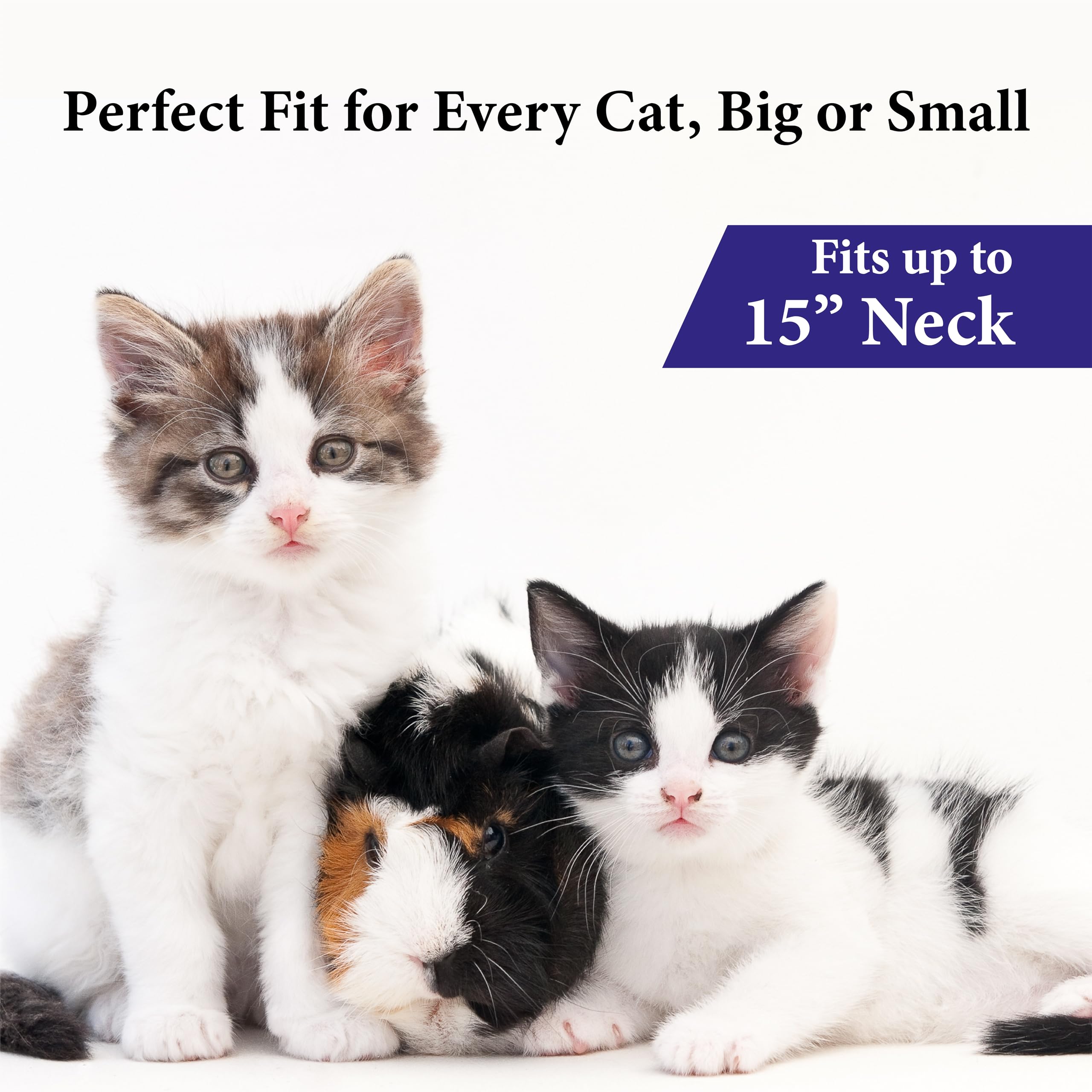 Soothing Cat Calming Collars - 2 Pack Grey Adjustable Collar for Anxiety Relief | Pheromone-Infused Comfort Collars for Cats | Lasts 30 Days | Ideal for Stressful Situations - image 2