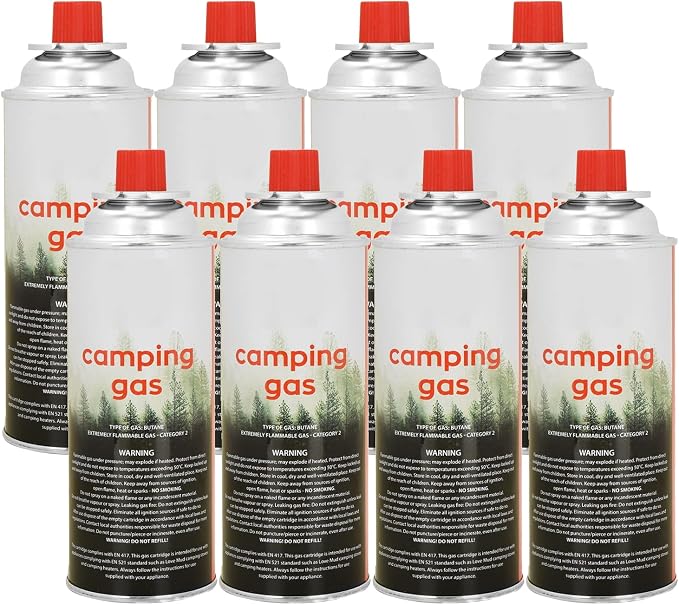 ASAB Universal Butane Gas Cartridges Camping Stoves 227g Each Stove Bottles Heater Cooker