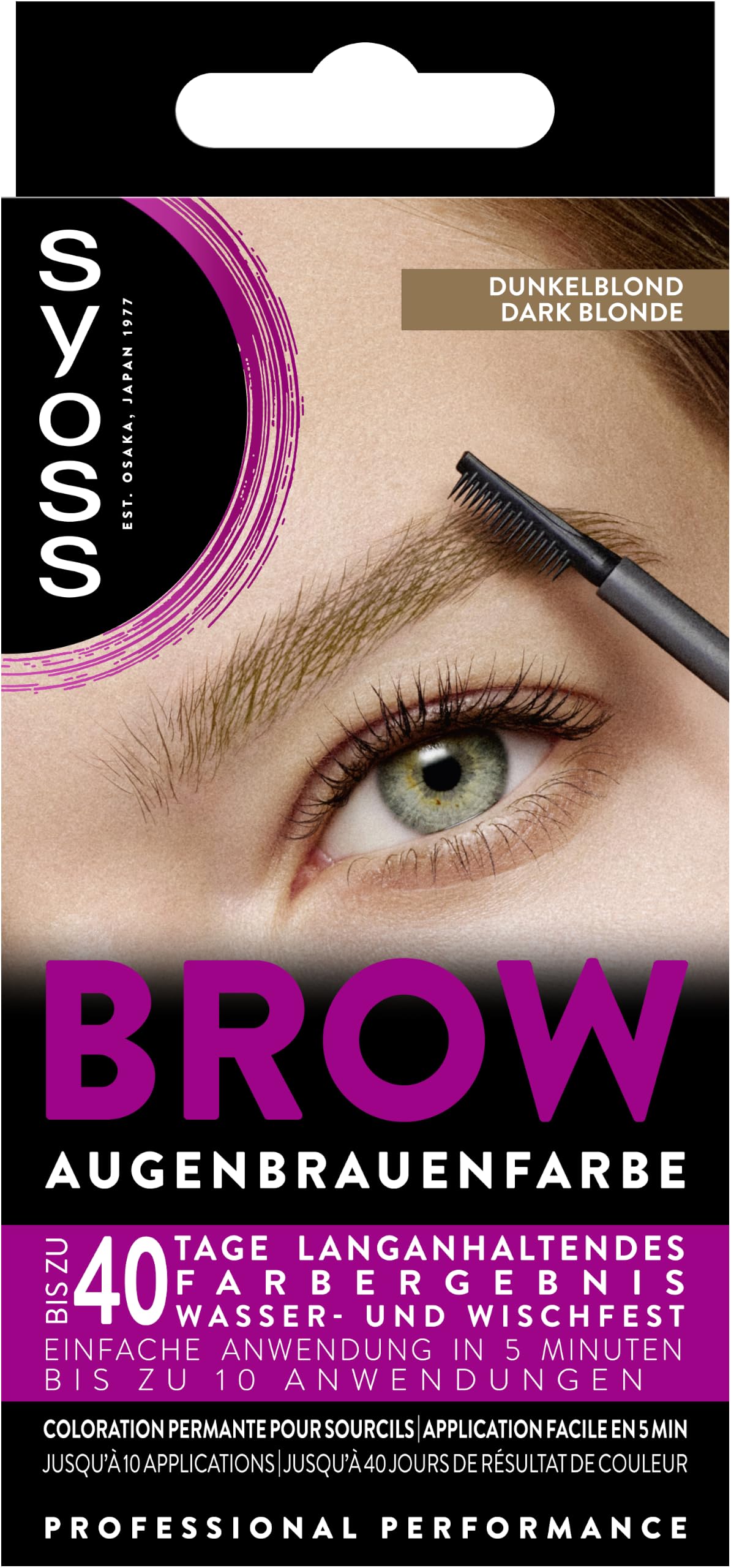 Syoss Augenbrauen Kit Augenbrauenfarbe 6-1 Dunkelblond Stufe 3 (17 ml) – Ansicht 2