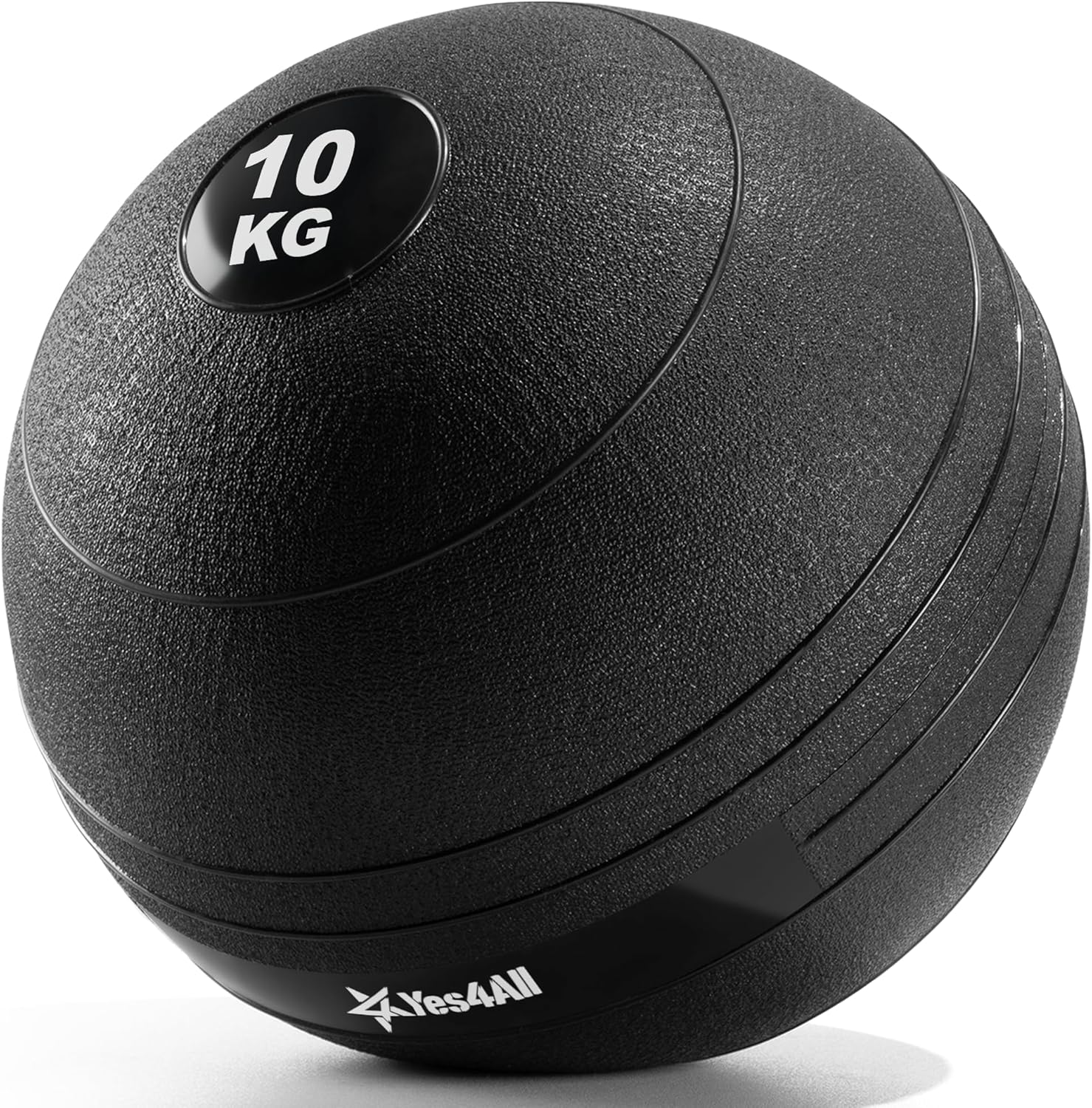 Yes4All JAPR Slam Ball, Medicine Ball, Smooth Surface, 22.0 lbs (10 kg), for Strength Training and Workout, Kilograms Notation Type