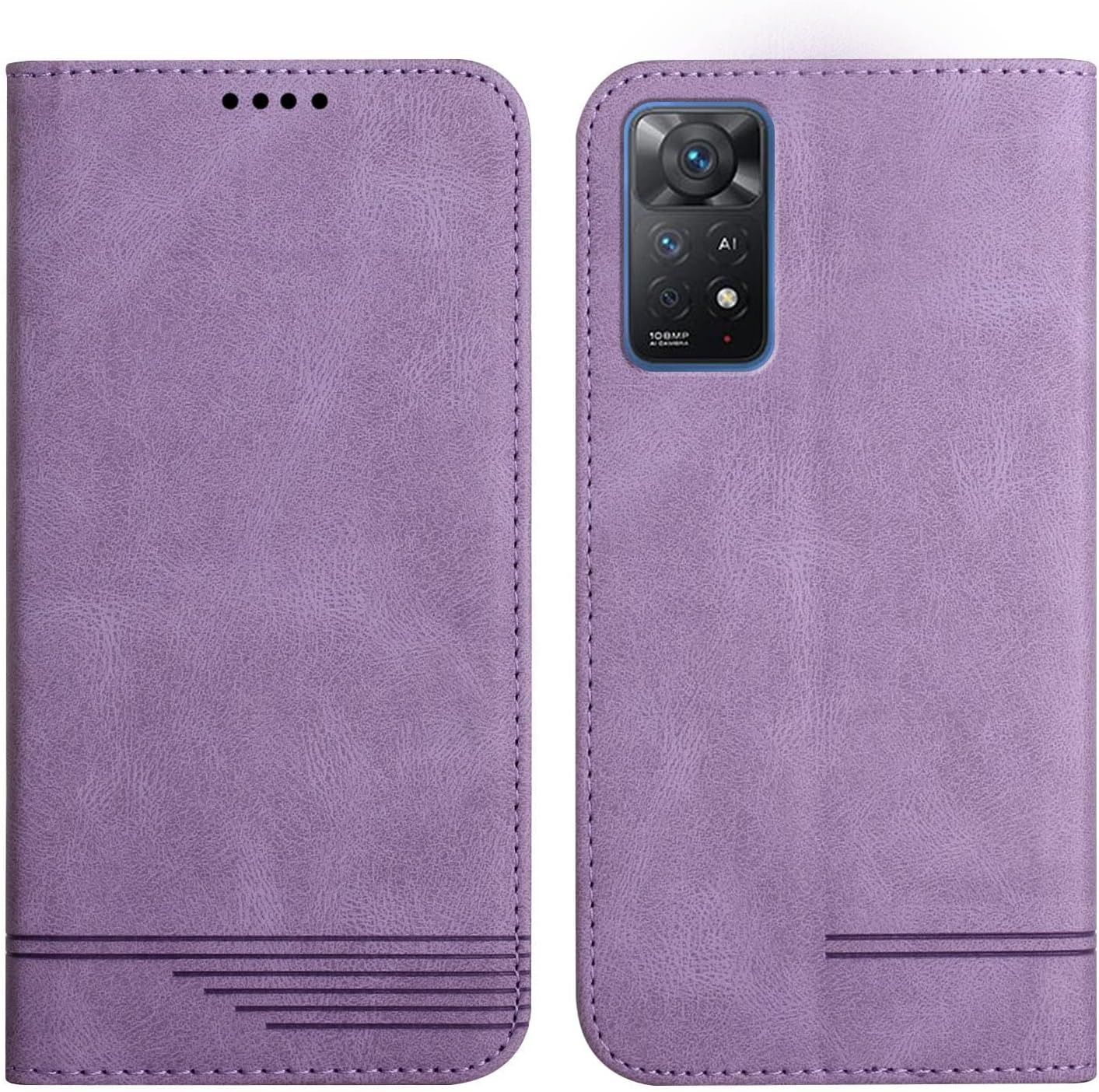Custodia A Libro Verco Per Xiaomi Redmi 12 (4G) – Portafoglio In Pelle Sintetica Con Supporto E Chiusura Magnetica (Nero) - 2