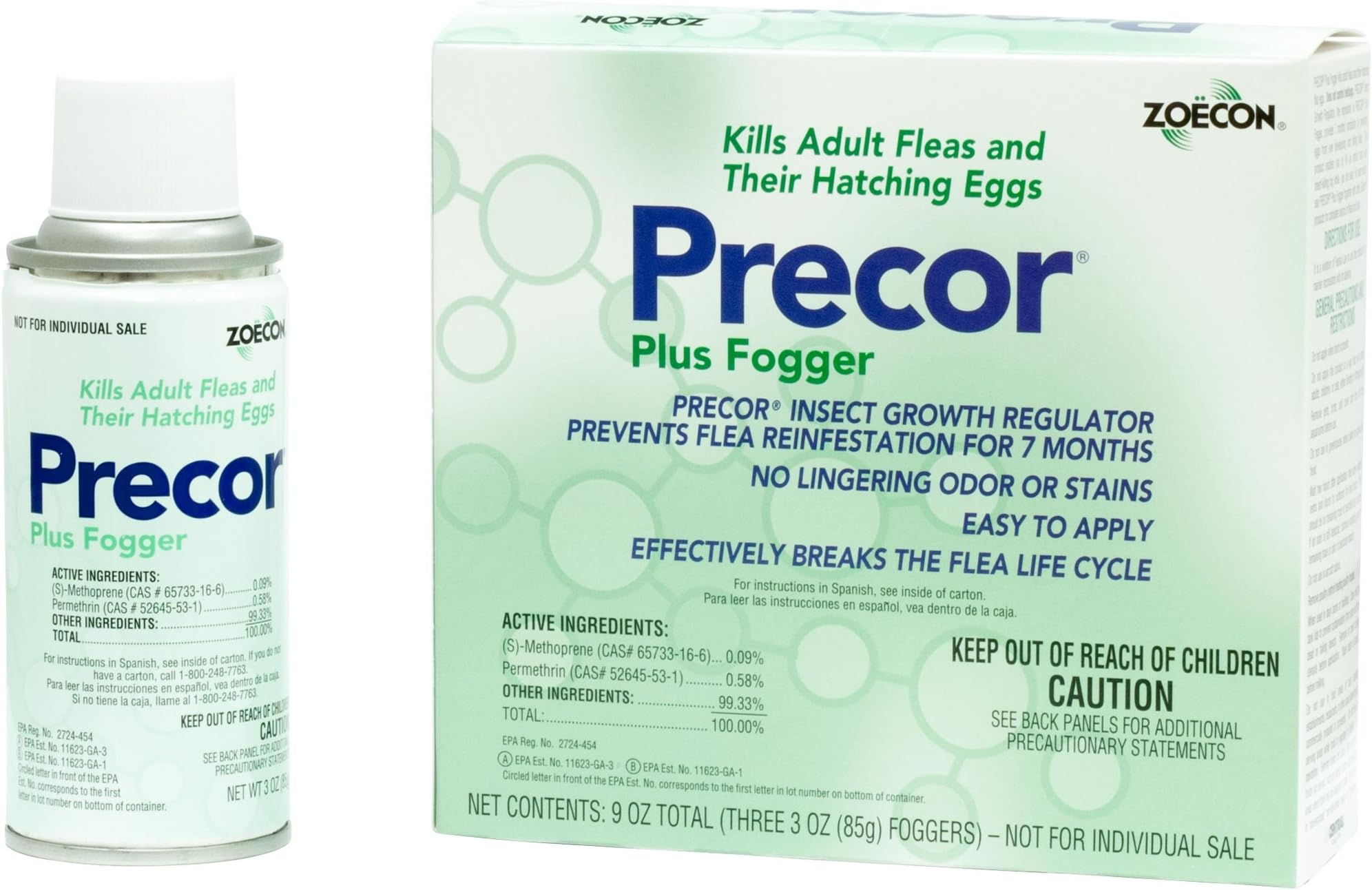 Zoecon - Precor Plus Fogger - 3 x 3 oz. cans