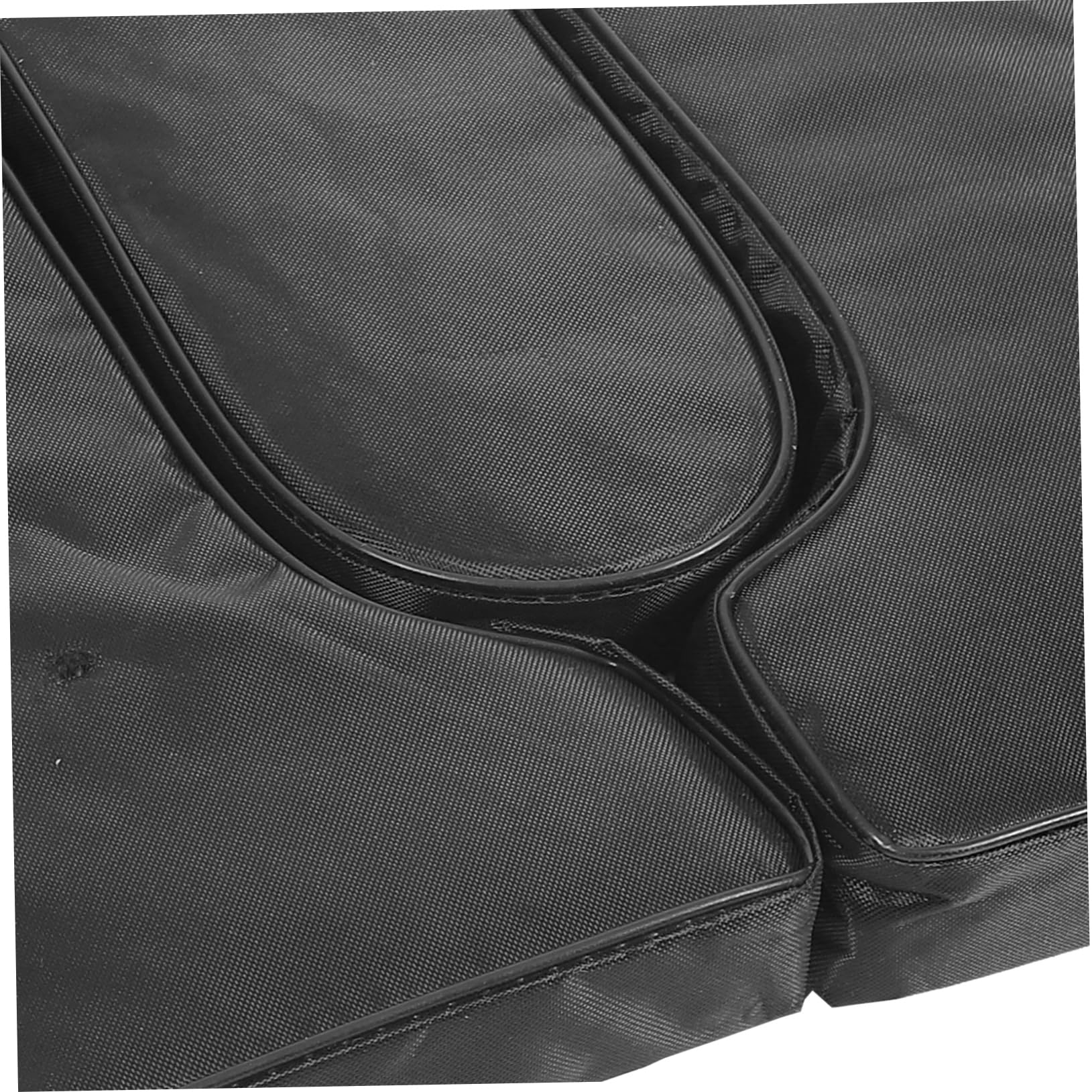 FRCOLOR Cojín para Asiento de Silla de Ruedas de Esponja y Cuero Negro