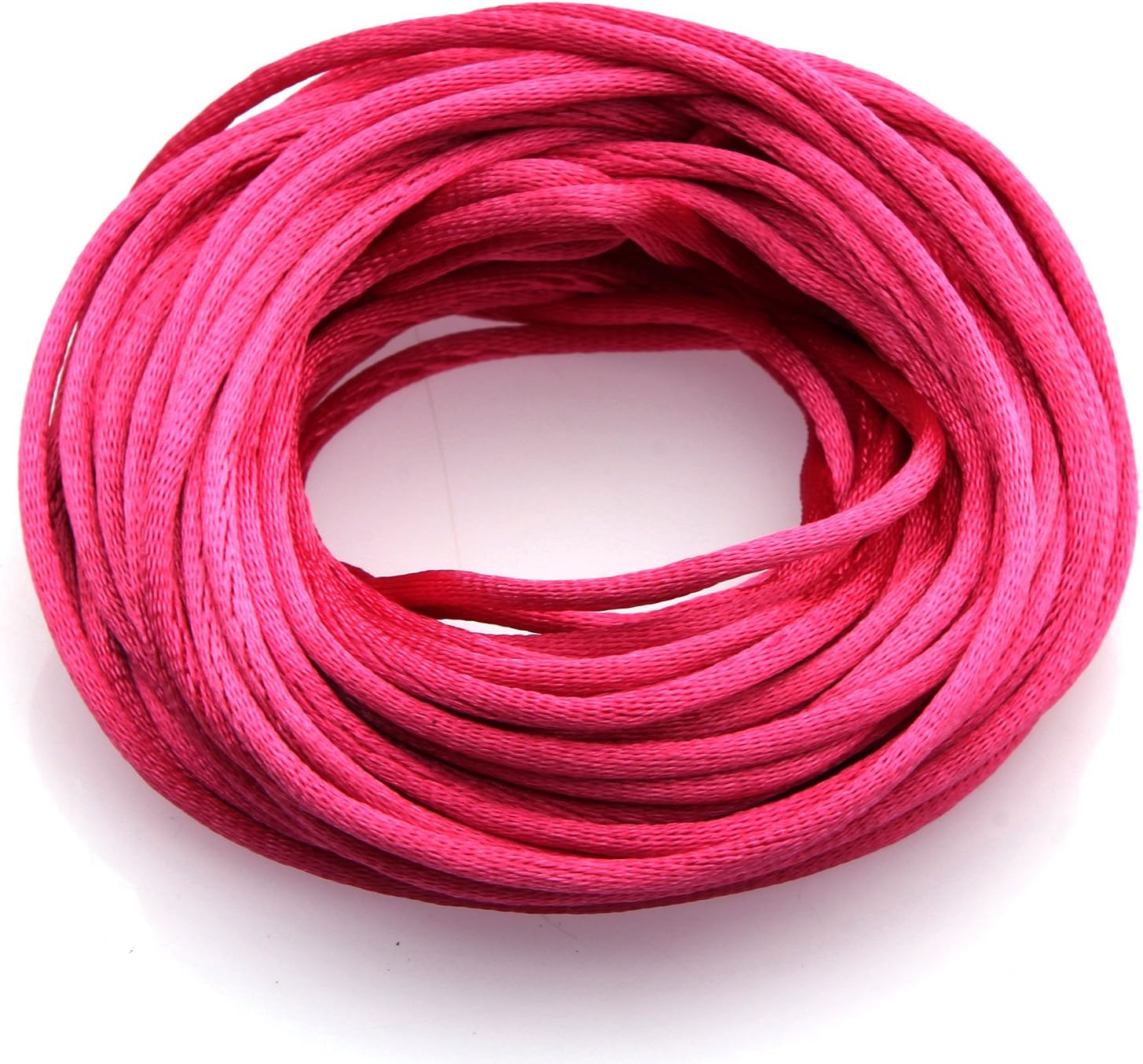 2Pack 10m (Approx 394 Inches) Fushia Nylon Beading Jewelry Thread Bracelet Cord 2mm
