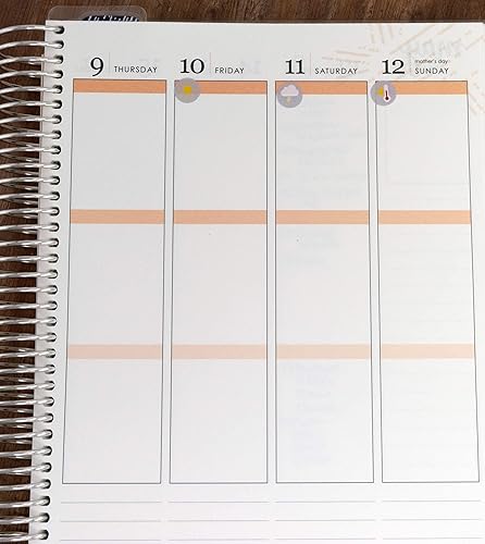 Miniatura 4 de Small Weather Icon Decorative Planning Stickers, 150 Stickers, 0.4" Diameter, Personal Planner & Journal