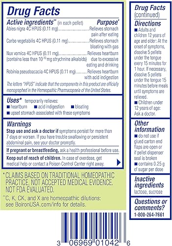 Miniatura 9 de Boiron Acidil On The Go Travel Essential para el alivio del reflujo ácido, acidez estomacal, indigestión, hinchazón y malestar estomacal - 2