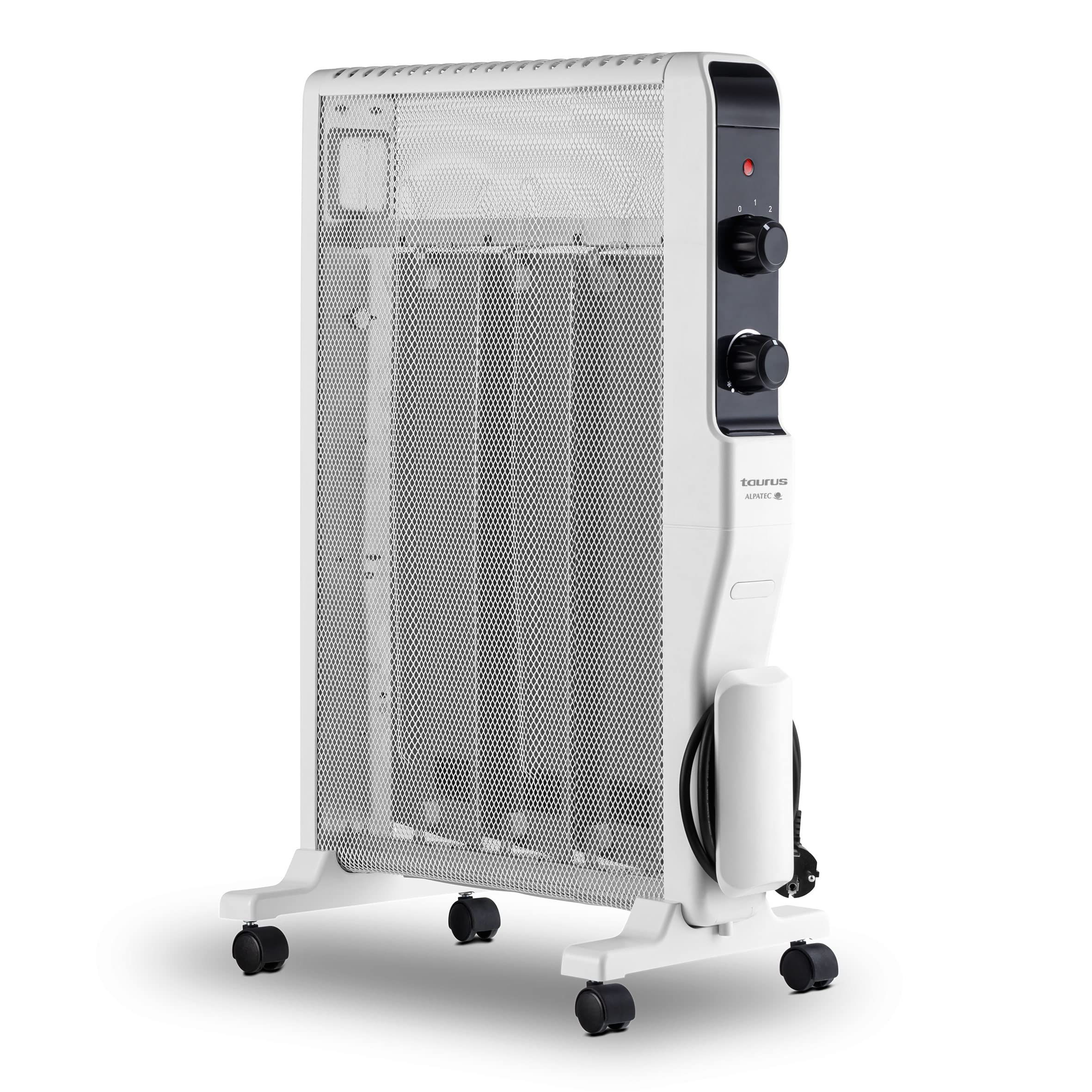 Taurus - Radiador Tropicano Mica 3D 1500 | Tecnología Mica Full | Potencia Ajustable 1500W | Calor Rápido y Silencioso | Protección IP24 y Seguridad
