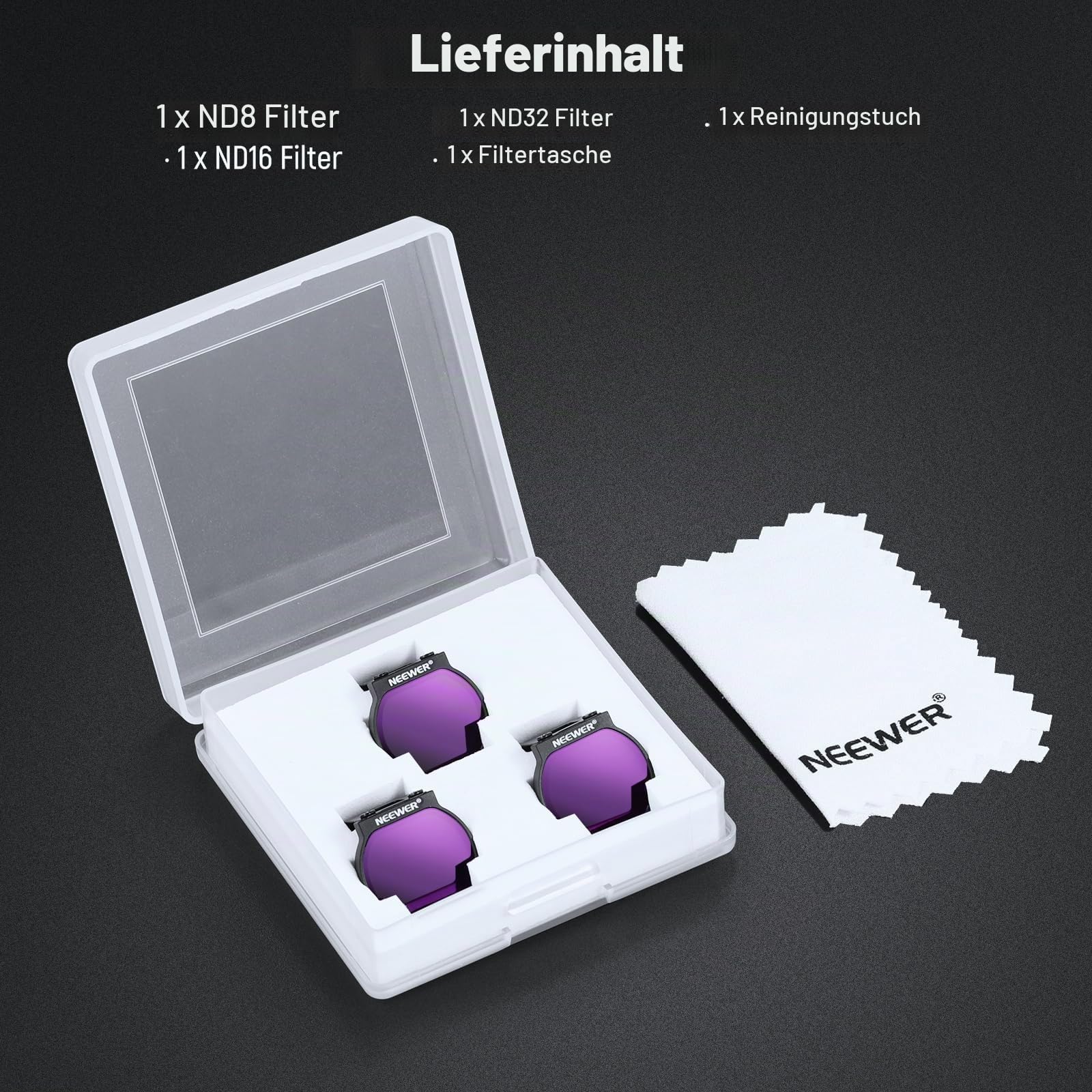 Neewer ND Filter Set für NEO Drohne – Bild 8