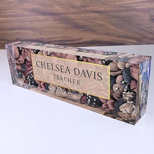 Miniatura 29 de ARTBLOX | Placas de nombre personalizadas para escritorio, decoración de oficina ideal para hombres y mujeres, placa de nombre de escritorio de