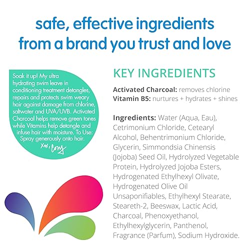 Vista 15 de SoCozy Kids Swim - Champú, acondicionador y gel de baño 3 en 1, champú y acondicionador para piscina 3 en 1 para nadadores, eliminación de sal