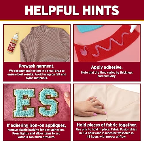 Miniatura 2 de Aleene's Adhesivo de tela Fusion de 2 onzas líquidas, paquete de 3, pegamento de tela lavable para ropa, mezclilla, cuero, poliéster, algodón,