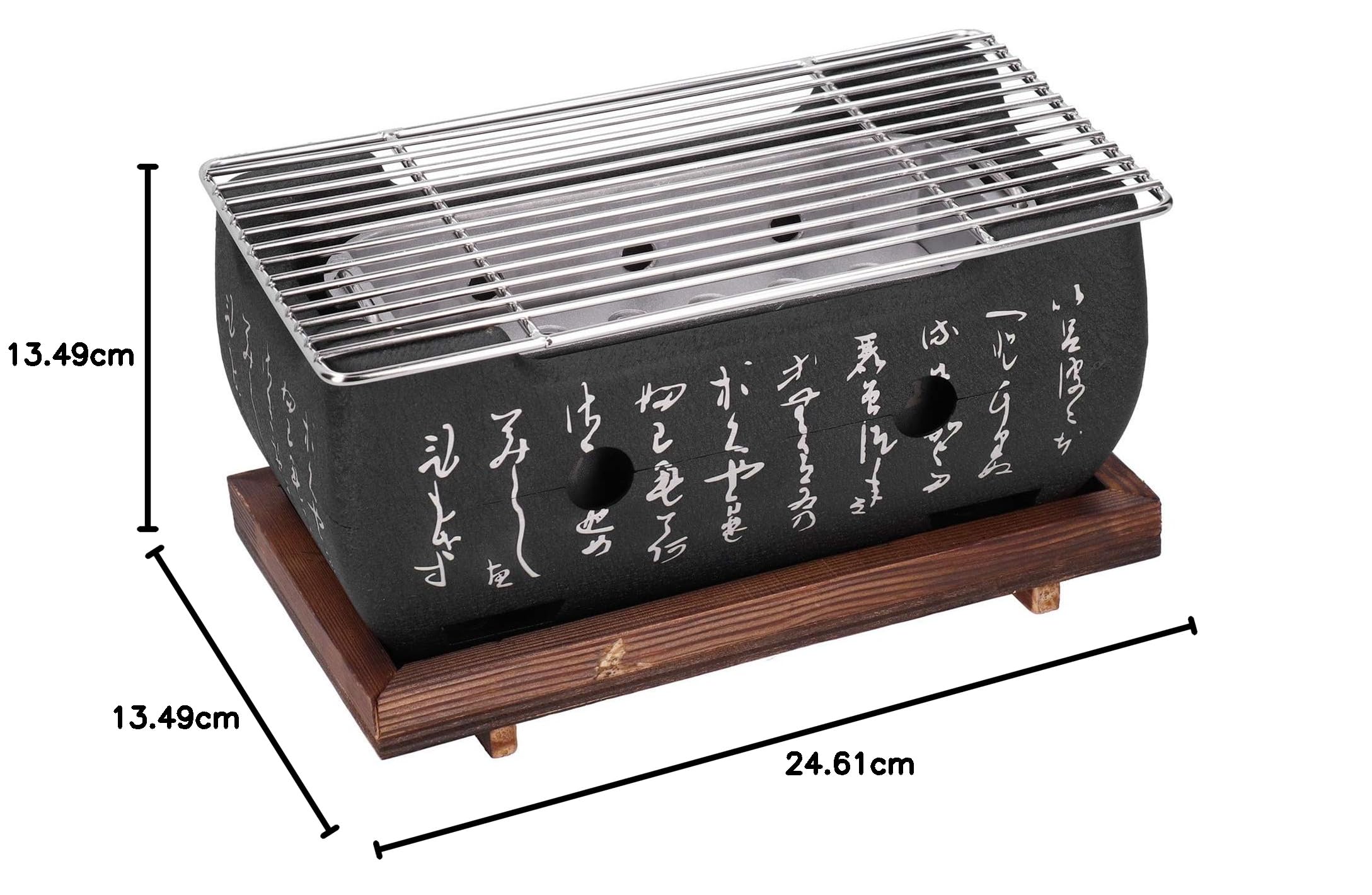Akozon Griglia per Barbecue Giapponese Mini Accessori per Fornelli per Barbecue in Lega di Alluminio per Uso Domestico in Lega di Alluminio