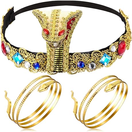 3 Pieces Ethereal Egyptian Costume Accessories for Women