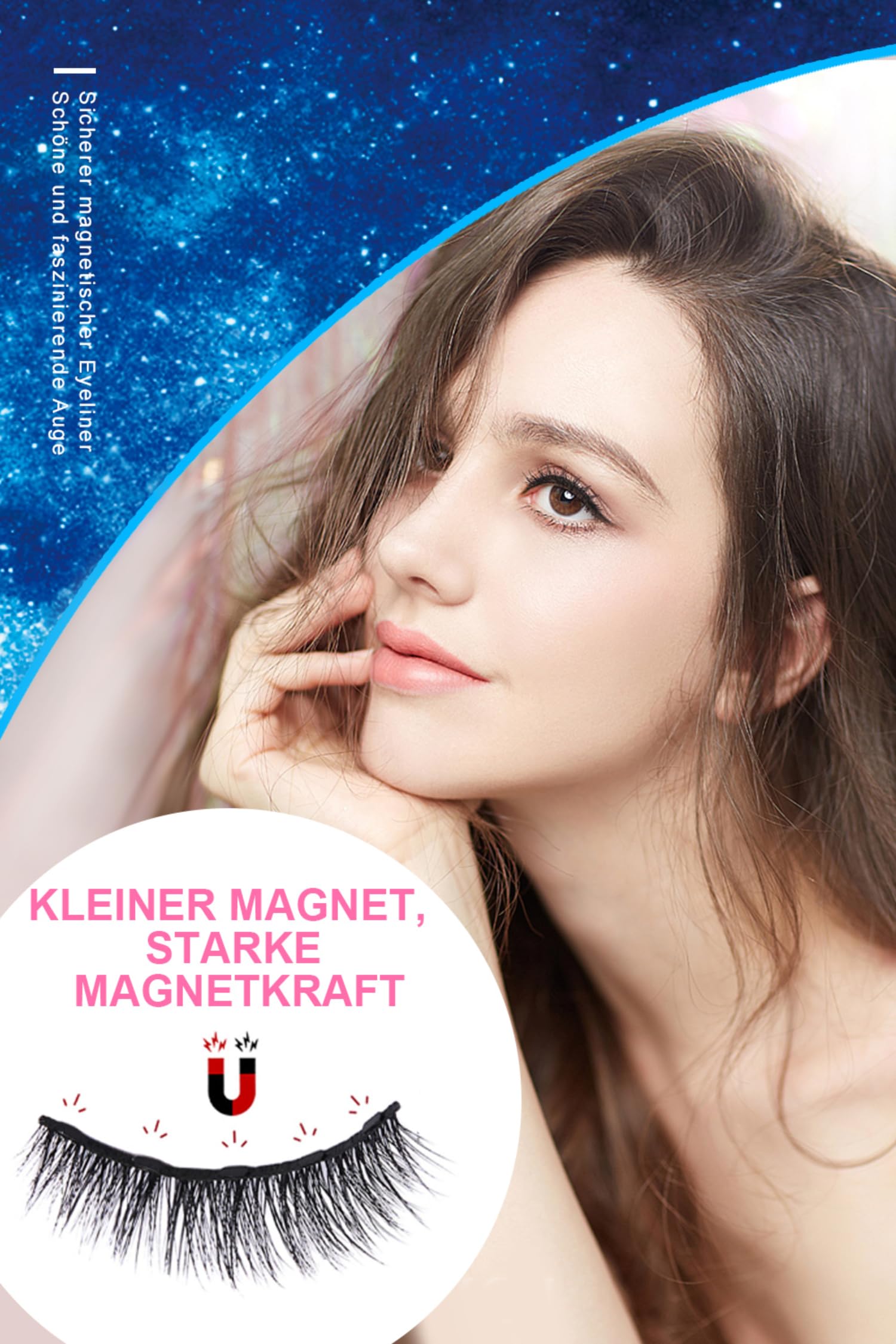 Aosun Magnetische Wimpern mit Eyeliner Kit, 7 Stile, 3D Magnetic Lash  Extensions fr Natrlich Look, Falsche Knstliche Wimpern Set, Wasserdicht,  Ohne Kleber, Schwarz, Eye Make-up fr Cat Eye & Hallow : Amazon.de: