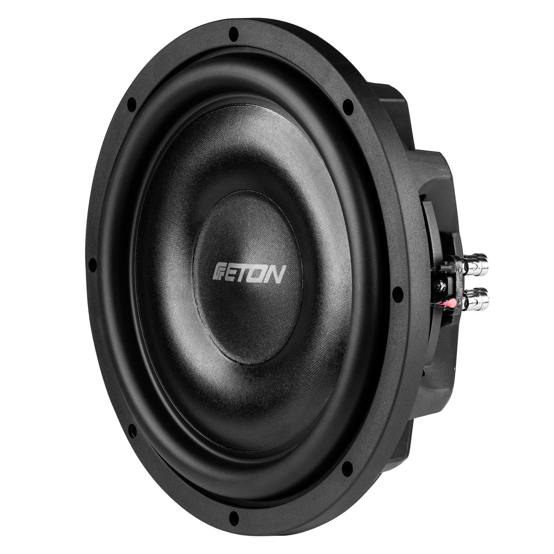 Eton MW 12 Flat - Potente subwoofer plano de 30 cm / 12 pulgadas, graves de carrera larga para coche, altavoz de graves con imán de neodimio, 2 bobinas de voz doble de 2 ohmios, 2 x 450 W, 1 unidad