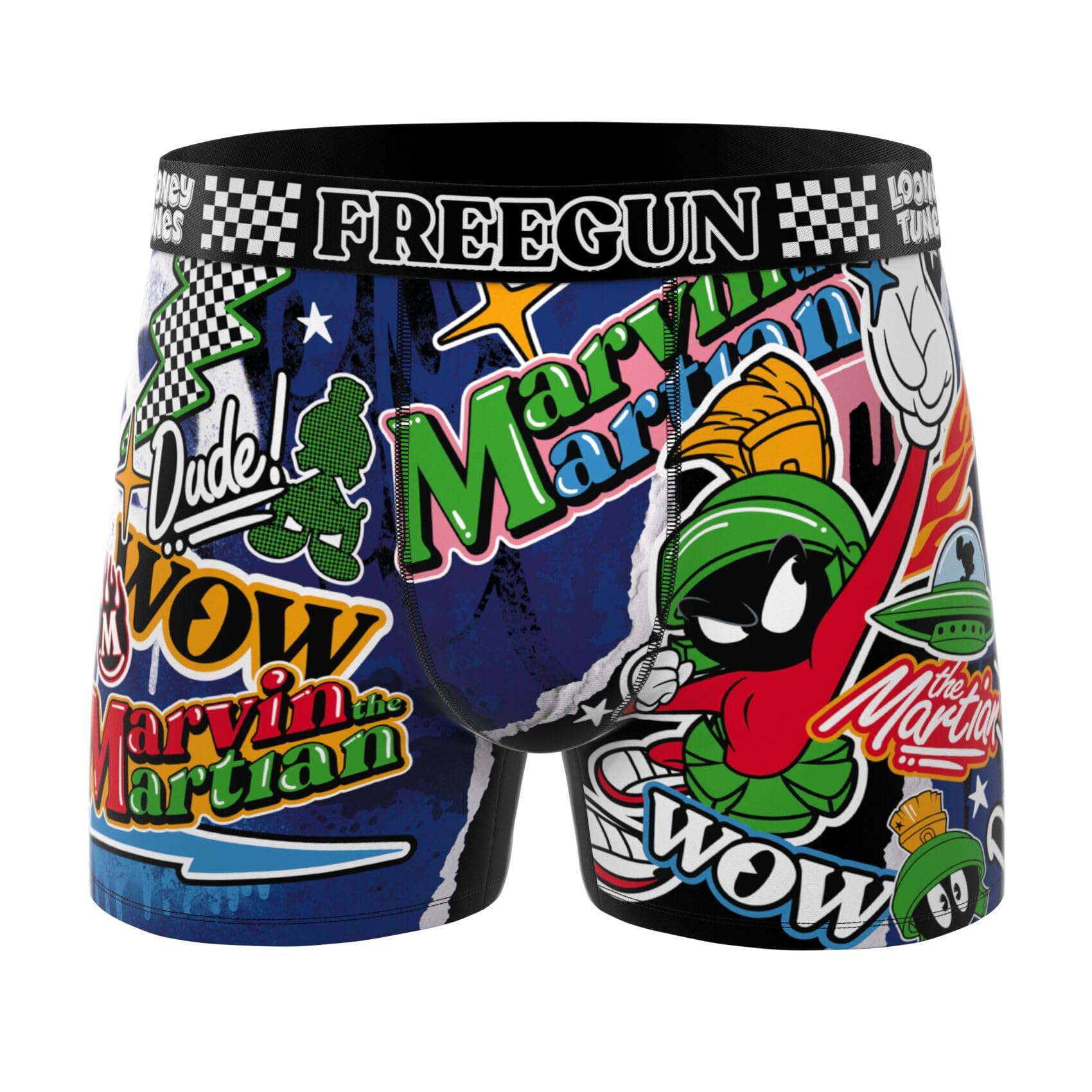 FREEGUN Boxer Enfant Looney Tunes, Caleçon Garçon Bugs Bunny, Daffy, Coyote et Taz (Lot de 4)