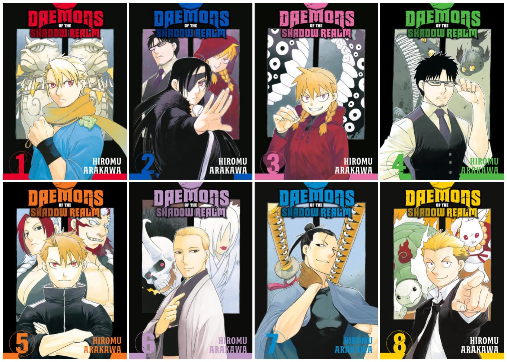 Daemons of the Shadow Realm Series 8-Book Collection Set (Vol.1 to Vol.8) - A Dark Fantasy Adventure from the Creator of Fullmetal Alchemist