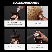 Vista 6 de FX+ Professional Barber Cord/Cordless Hair Trimmers – Beard Trimmer for Men, Professional Stylist & Barber Clippers, USB-C Cordless Hair Trimmers
