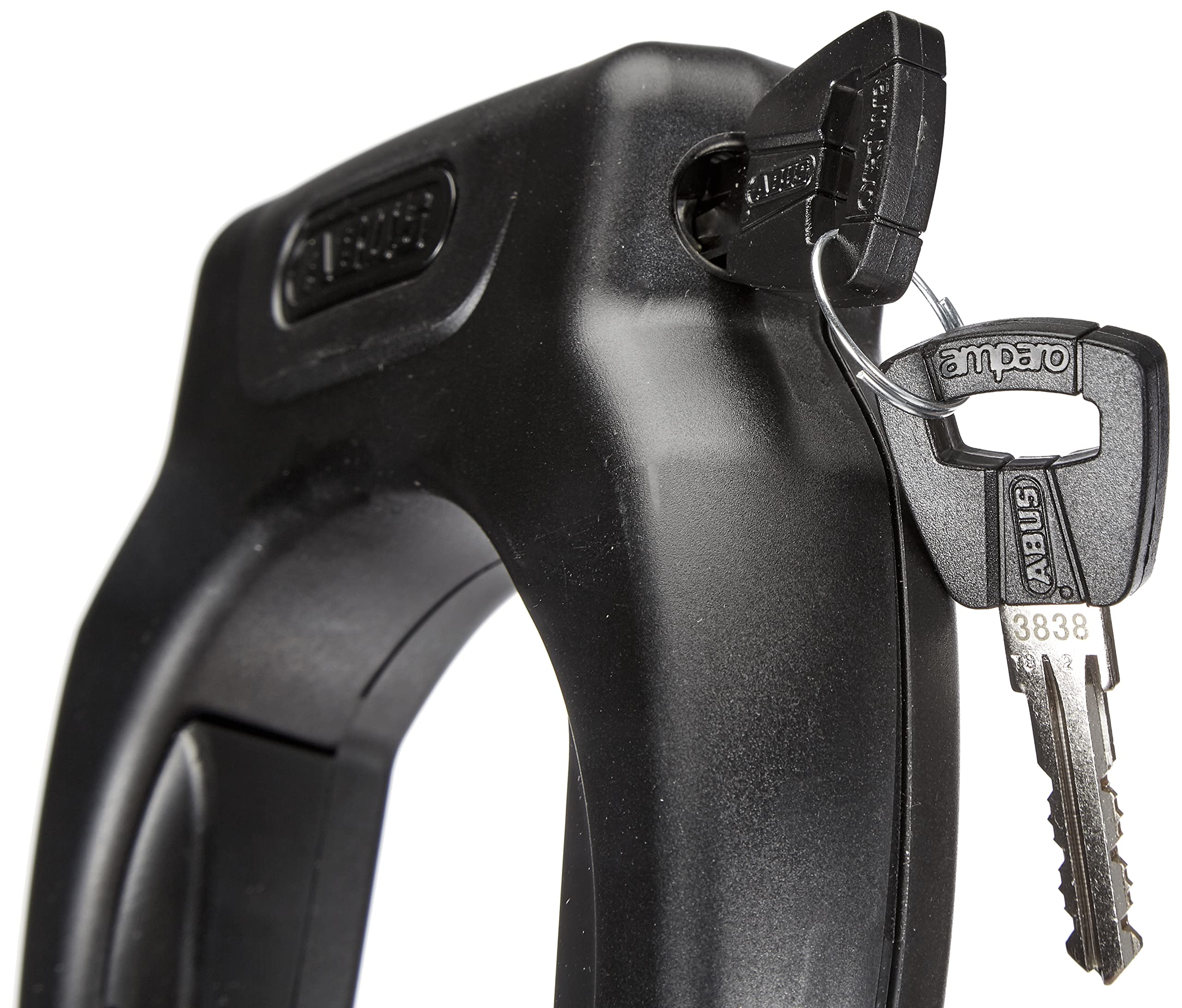ABUS candado de cuadro PRO AMPARO 4750SL R - Candado para montaje en el cuadro de la bicicleta - 8,5 mm - nivel de seguridad 9 - Negro