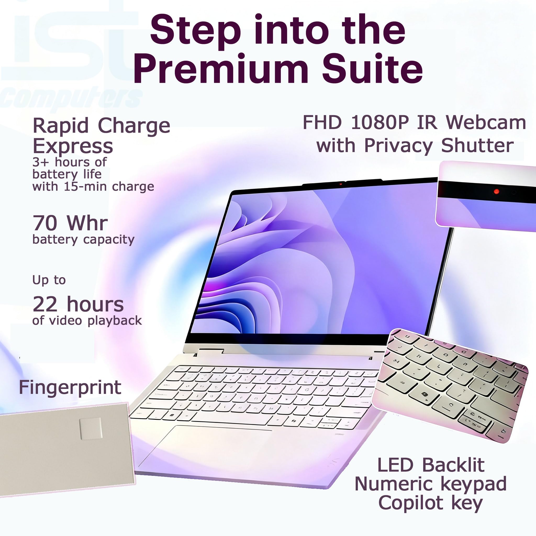 Amazon.co.jp: Lenovo Yoga 7 Gen 10 2-in-1 ビジネスノートパソコン