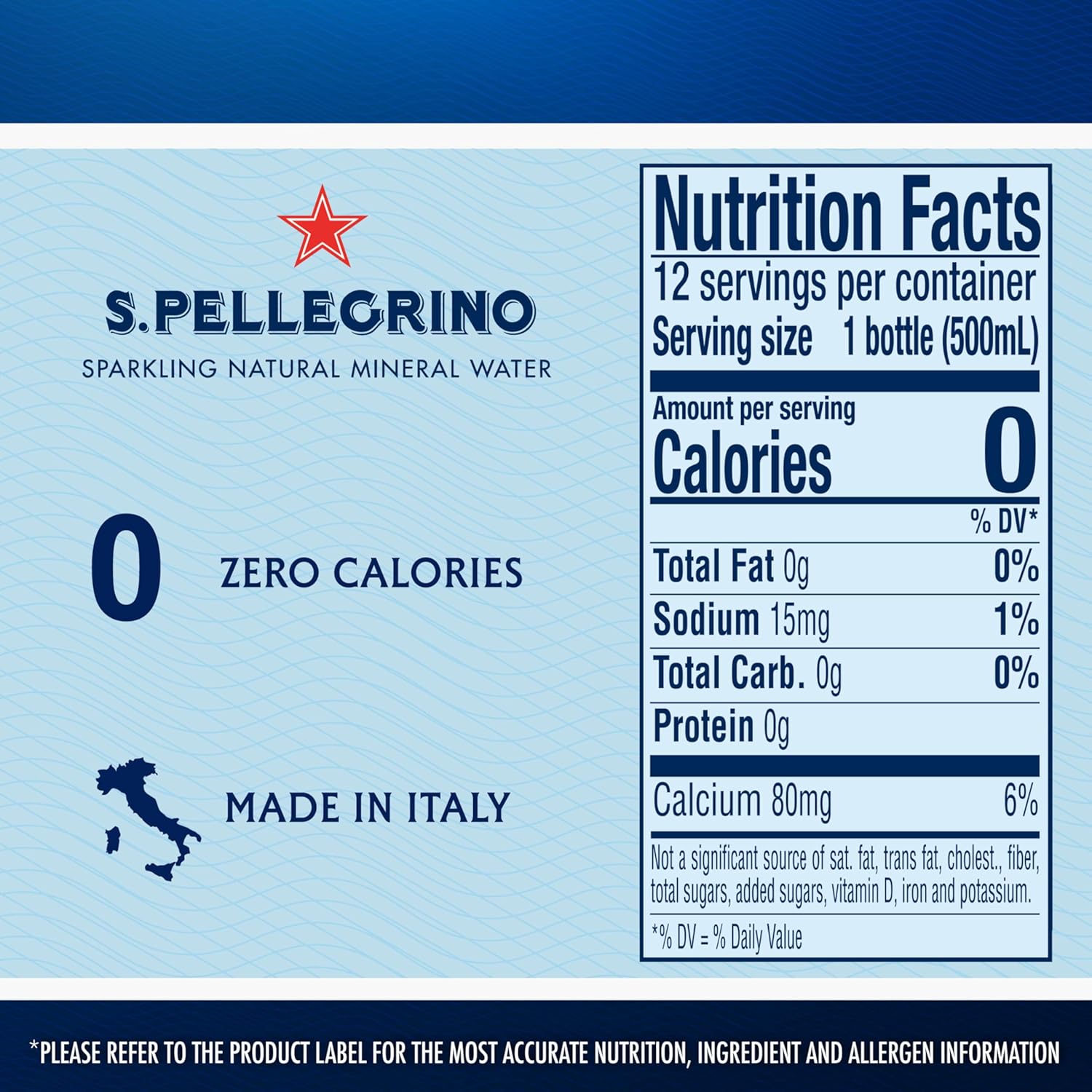 s.pellegrino sparkling natural mineral water, plastic bottles, 16.9 fl oz (pack of 12)