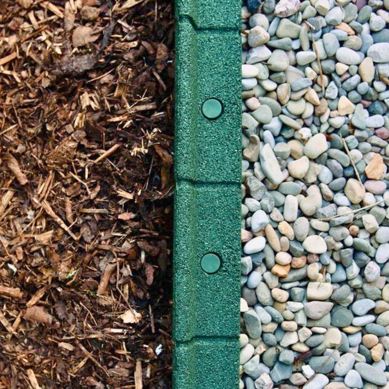 FlexiBorder 2m Sage Lawn Edging - Flexible Garden Edging Border for Grass Lawns - Pathways - Raised Borders - Artificial Grass - 2 x 1m Lengths