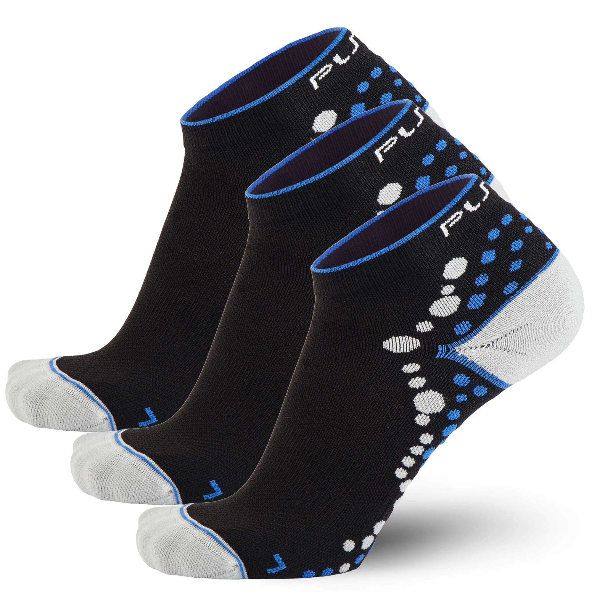 Pure AthleteUltra-Comfortable Running Socks - Anti-Blister Dot Technology, Moisture Wicking