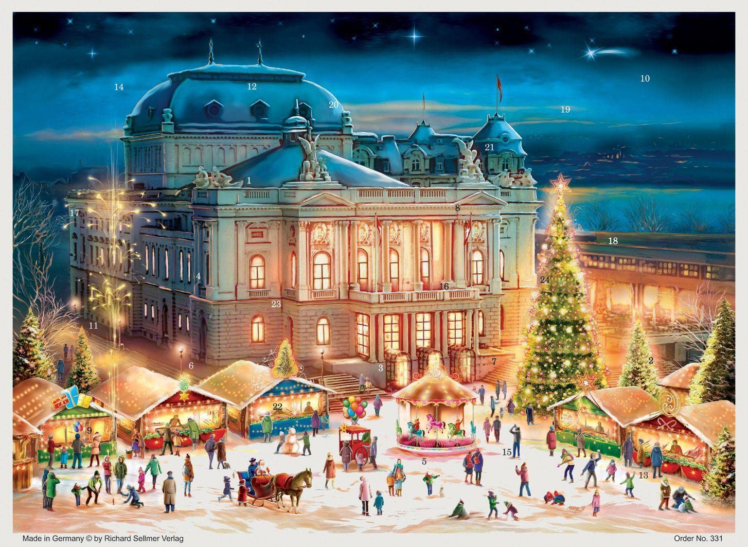 Adventskalender "Zürich Oper": Papier-Adventskalender