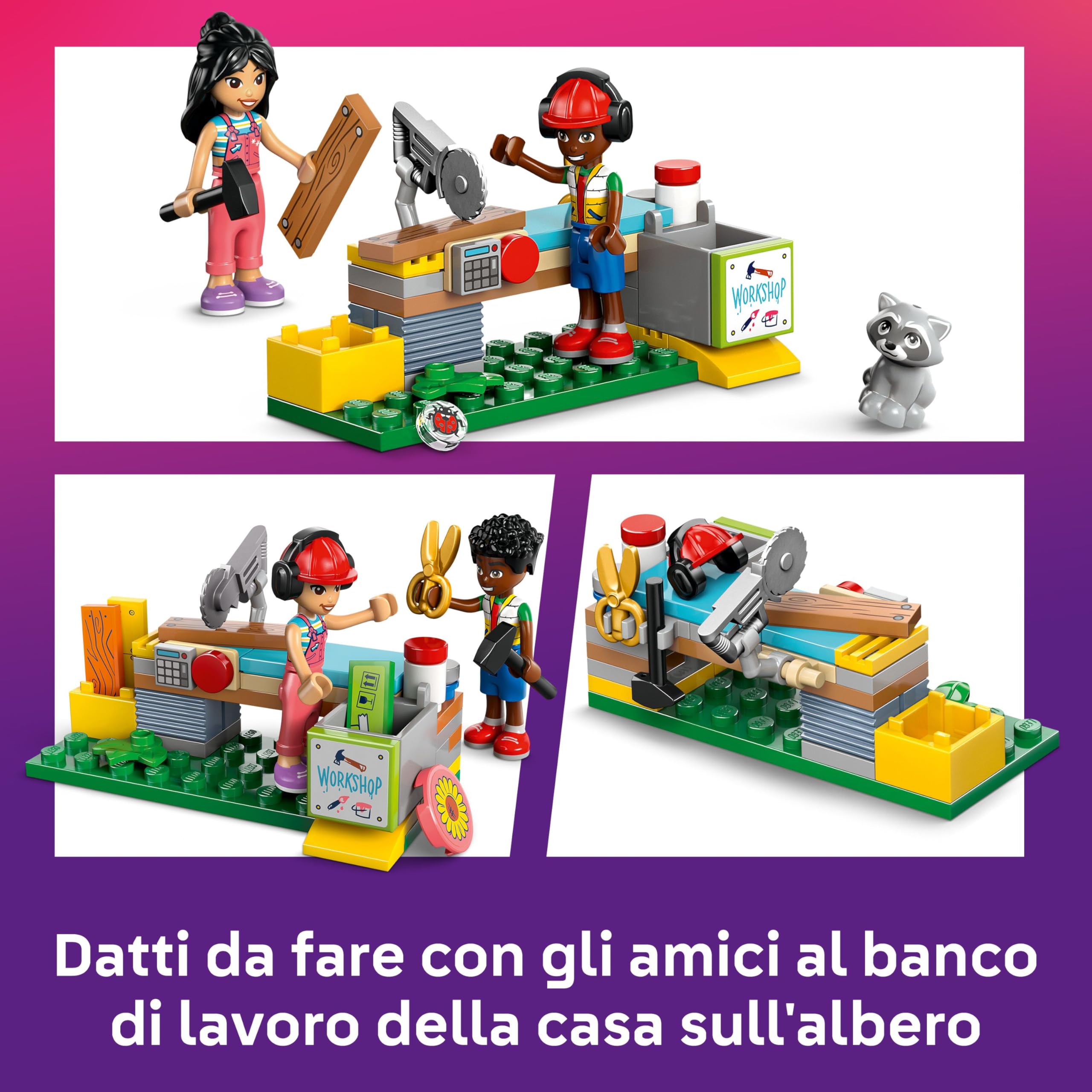 LEGO Friends Casa sull’Albero dell’Amicizia Giocattolo - Include 2 Figure di Animali, 4 Mini Bamboline, un Giardino e Accessori per il Cibo Giocattolo - Regalo Creativo per Bambine da 8 Anni - 42652