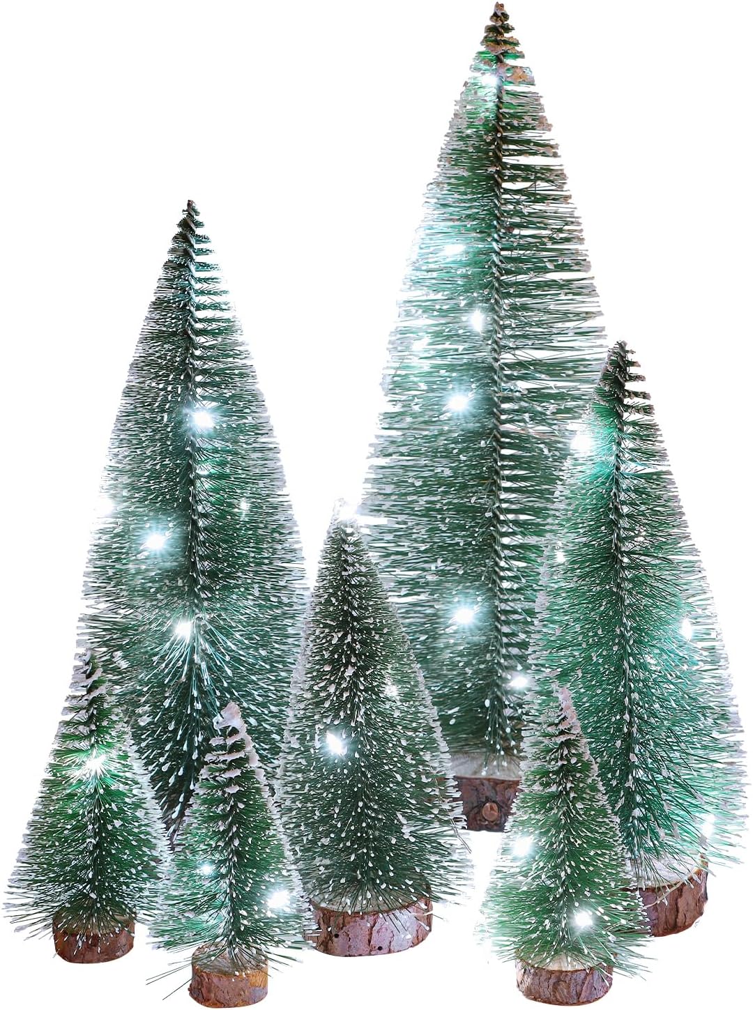 VEYLIN Mini Christmas Tree, 7PCS Artificial Mini Christmas Tree