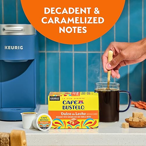 Miniatura 3 de Café Bustelo Dulce de Leche Café con sabor artificial, 10 cápsulas K-Cup (paquete de 6)