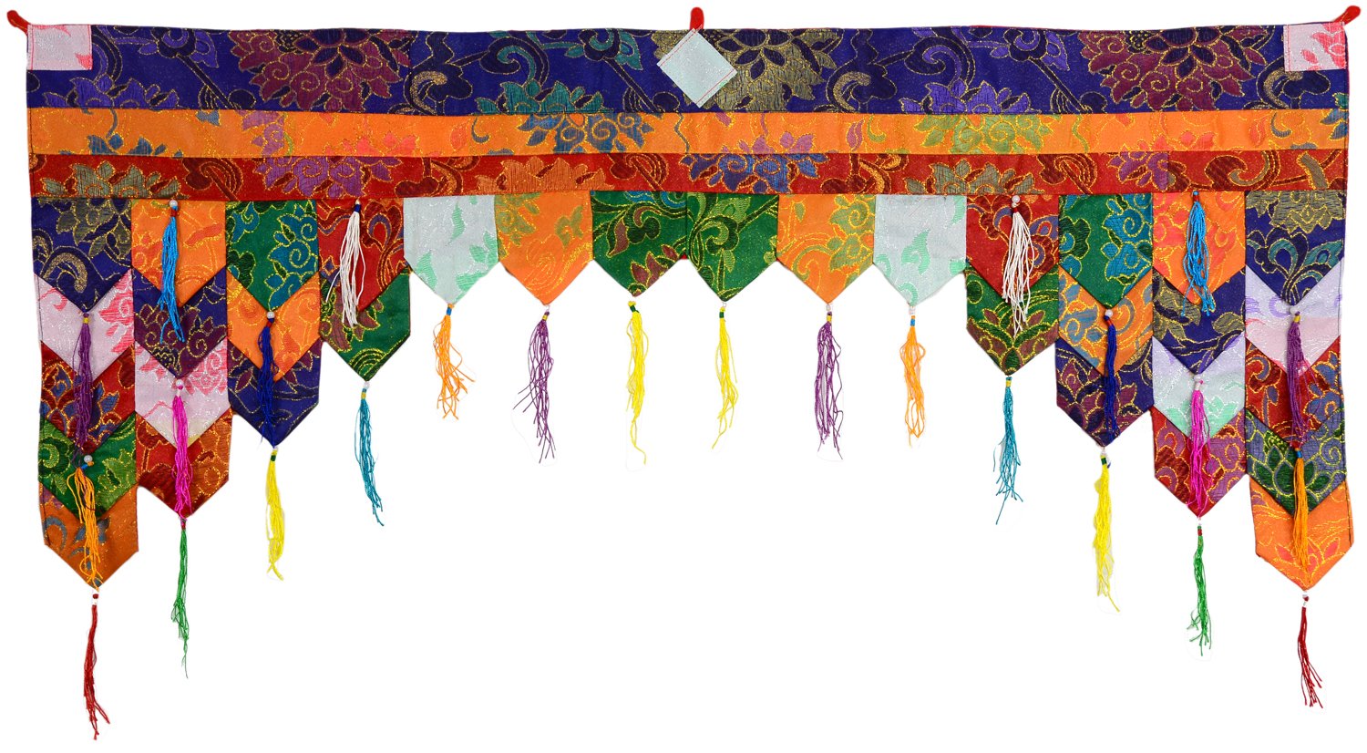 Tapisserie Murale en Brocart tibétain - Multicolore - 99 x 40 cm