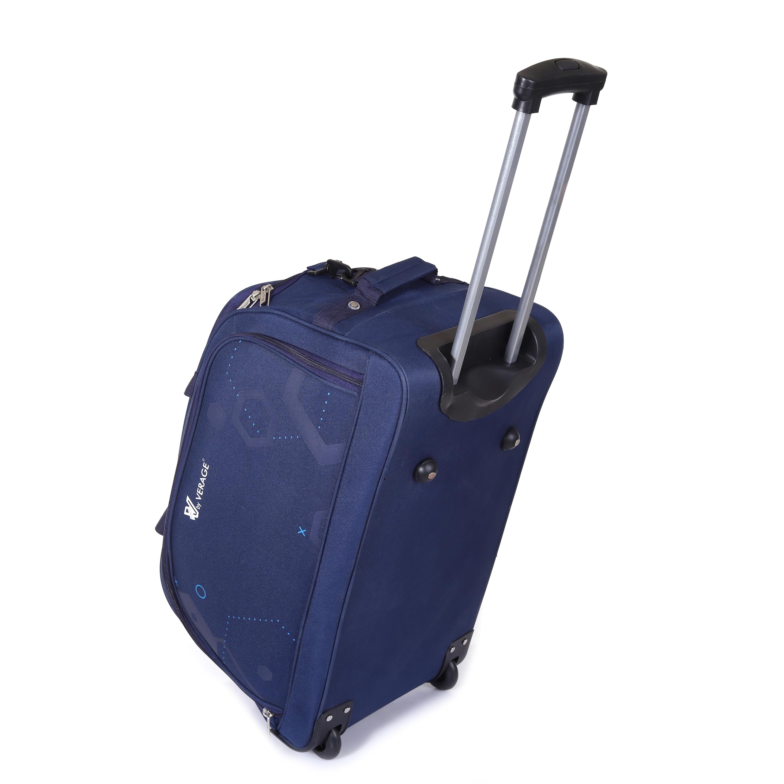 Verage - Star Cabin Size 64 cms Navy-Blue Colour Wheel Duffel Bag for Travel with Telescopic Trolley | Luggage Bag | Travel Bag (VRSTAR-24-NB)
