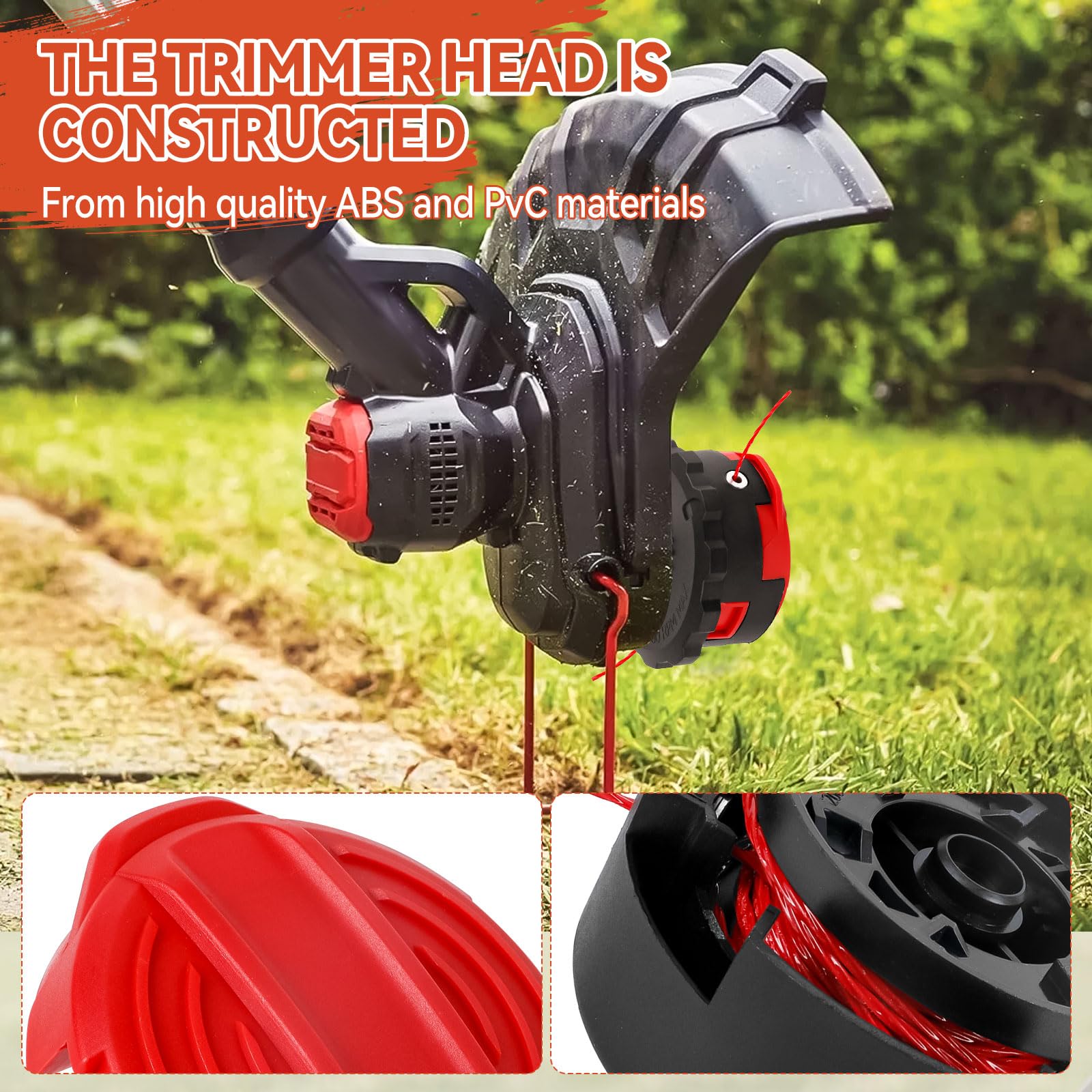 CMZST260H - Cabezal de repuesto compatible con Craftsman CMCST920 CMCST960 CMCST960E1 tipo 1, CMCST920M1 Qucikwind Weedwacker Series, 0.08 pulgadas 20 pies (2)