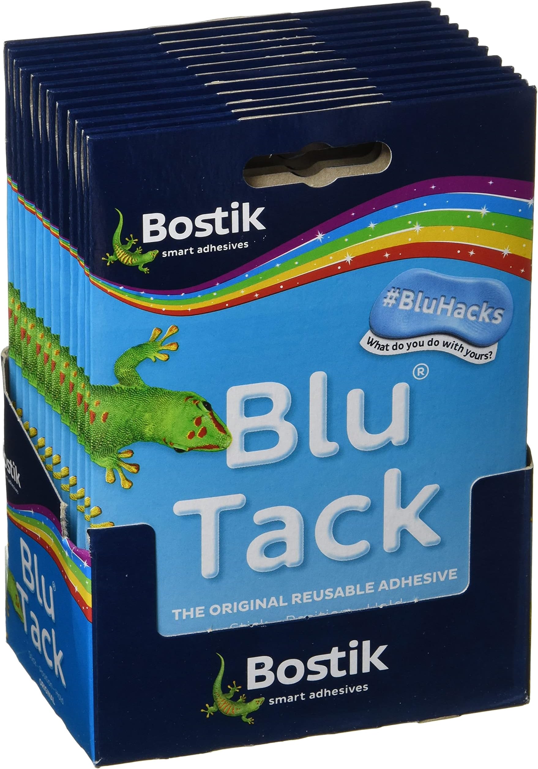 24552 Blu-tack Mastic Adhesive Non-Toxic Handy Pack Ref 801103 [Pack of 12], Blue