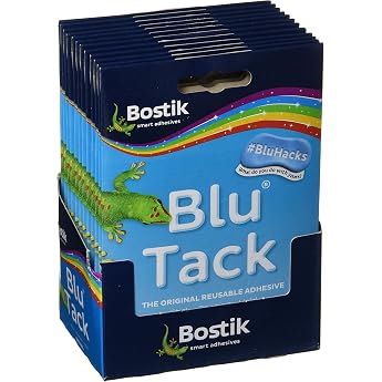 Bostik Ltd 801103 Bostik Blu Tack Mastic Adhesive Pack 60g 801103 &ndash; (Pk12)