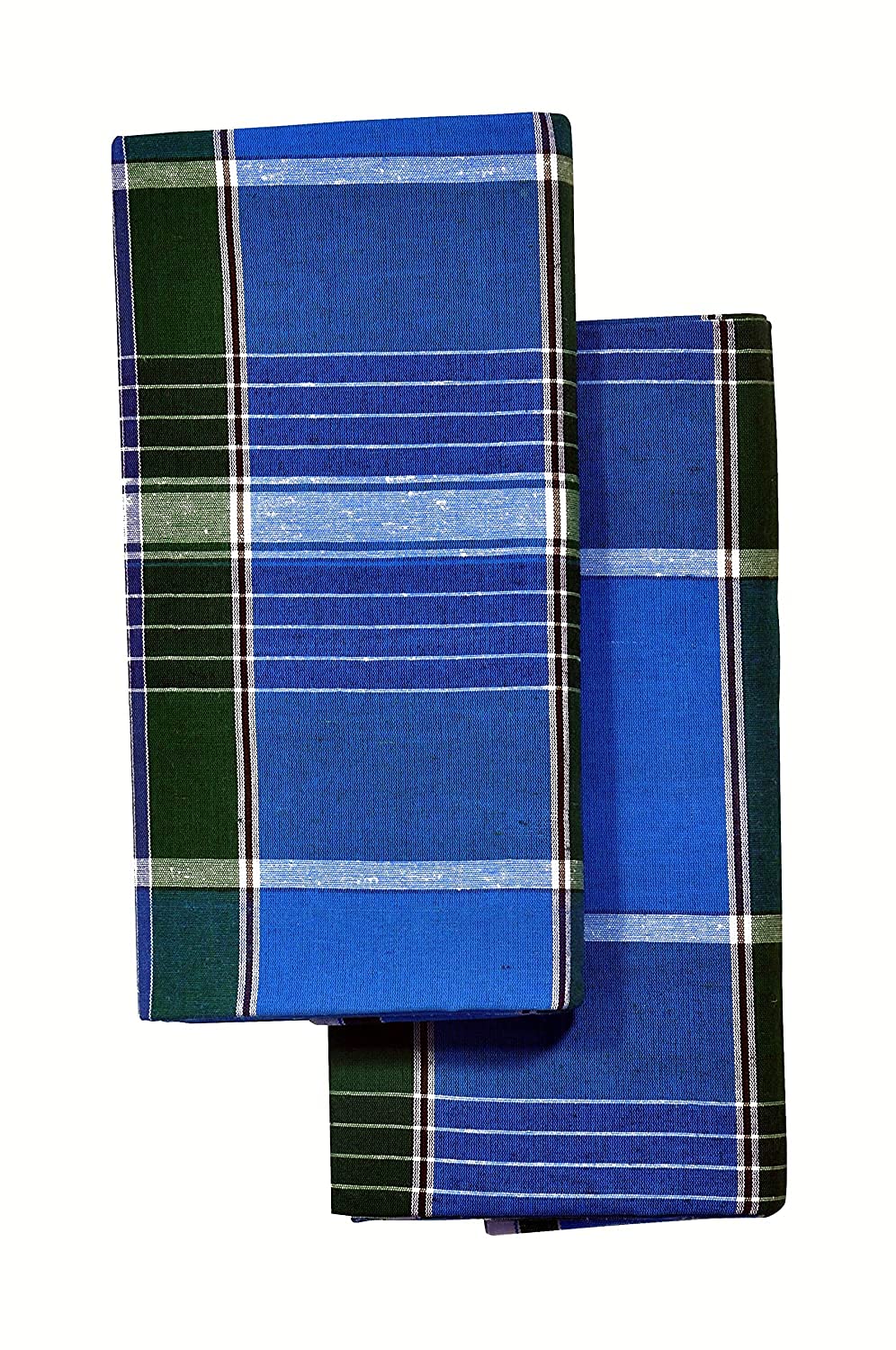 SBN LIFESTYLE Men's Cotton Stitched Lungi (Multicolour) - Set of 2-image-35