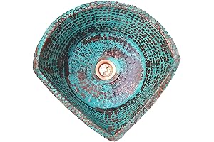 Stunning Rustic Copper Corner Sink for Enhanced Functionality