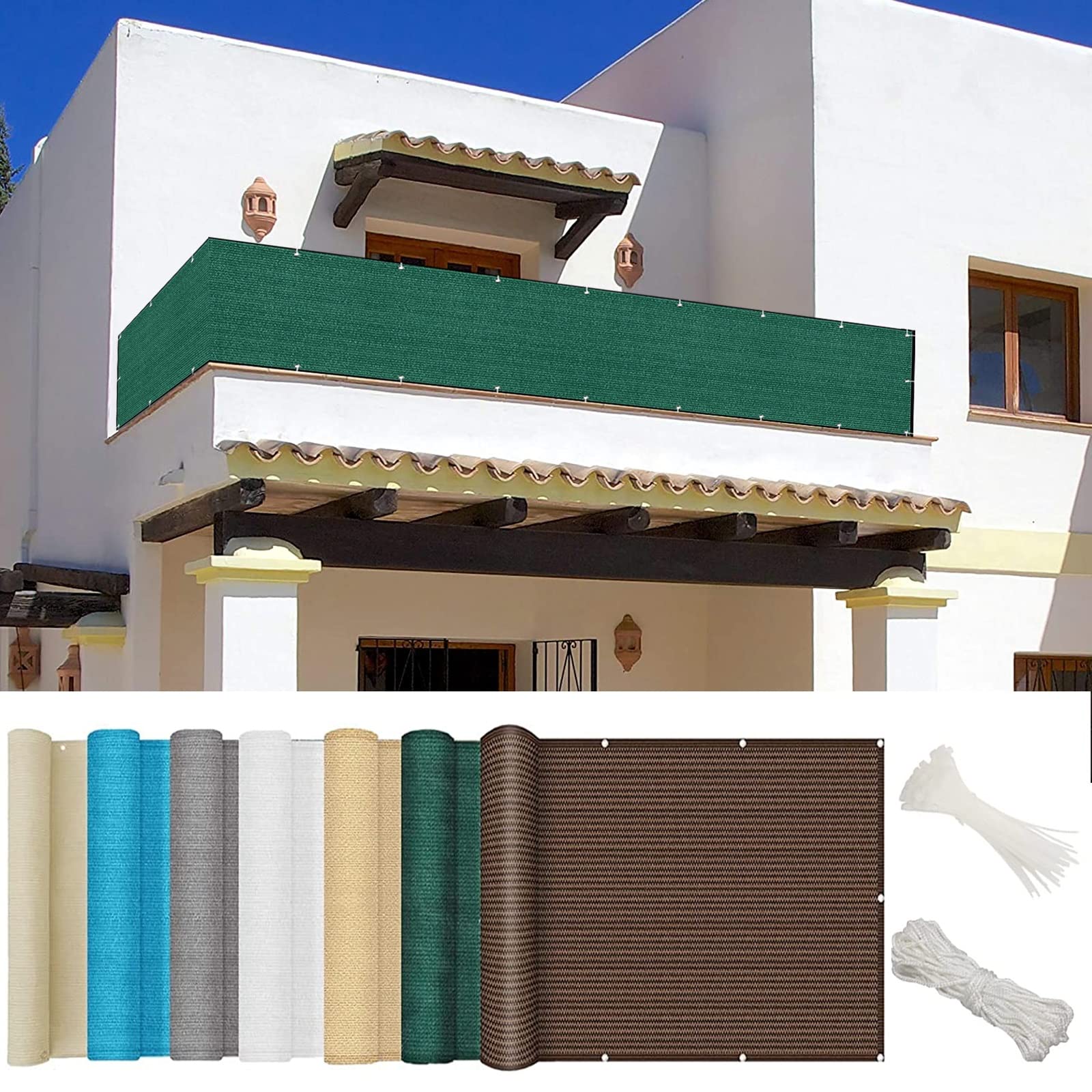Ocultación opaca para balcón que soluciona las miradas de los vecinos en terraza y patio
