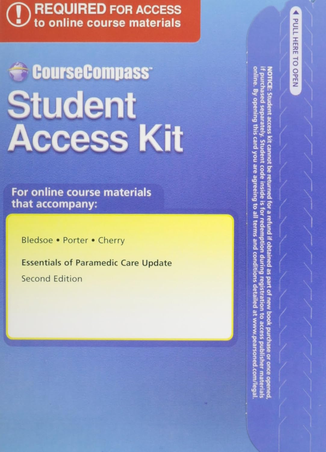 Essentials of Paramedic Care Update Student Access Code