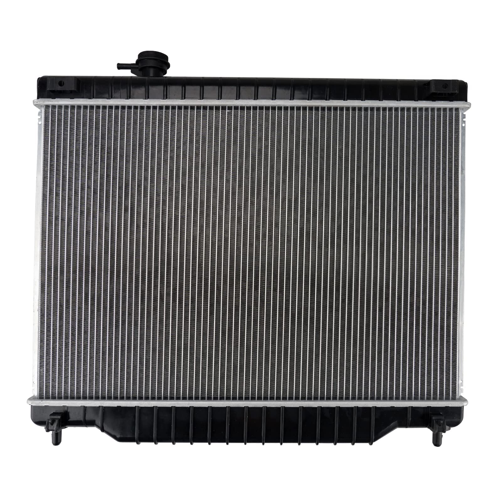 KAX Radiator, CU2458 OE Style Bolt-On Aluminum Core Radiator Replacement Rainier, Trailblazer EXT, Trailblazer,Envoy XUV4.2L, 27-1/16“W, 17-15/16“H, 1-5/16“Inlet, 1-9/16 “Outlet