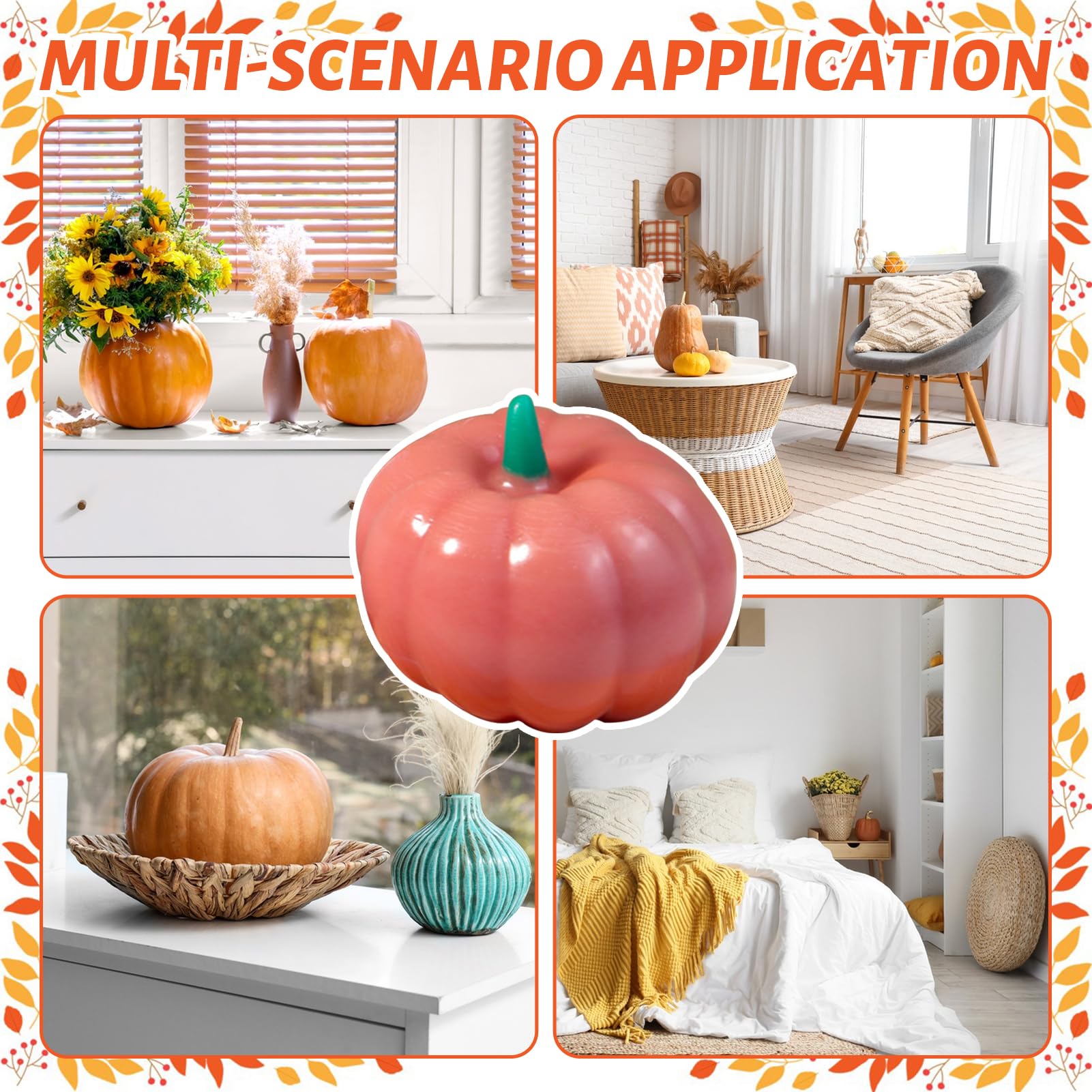 WIKIMO 3-teilige Silikonformen Für Halloween-Kürbisse - Gießformen Für Lichter & Epoxidharz