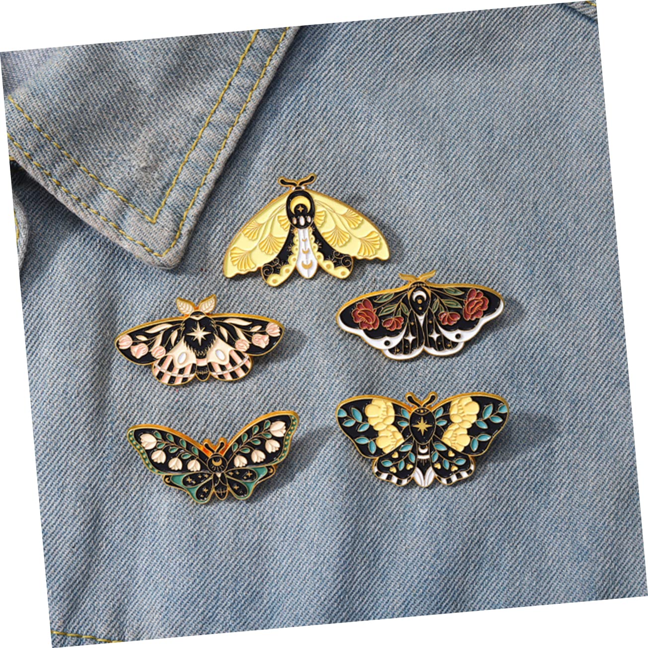 SHERCHPRY 25stücke Teiliges Set Von Bunten Schmetterlings-emaillestiften Für Damen Retro-insekten-anstecker Für Kleidung Taschen Und Accessoires Charmante Broschen Für Kreative