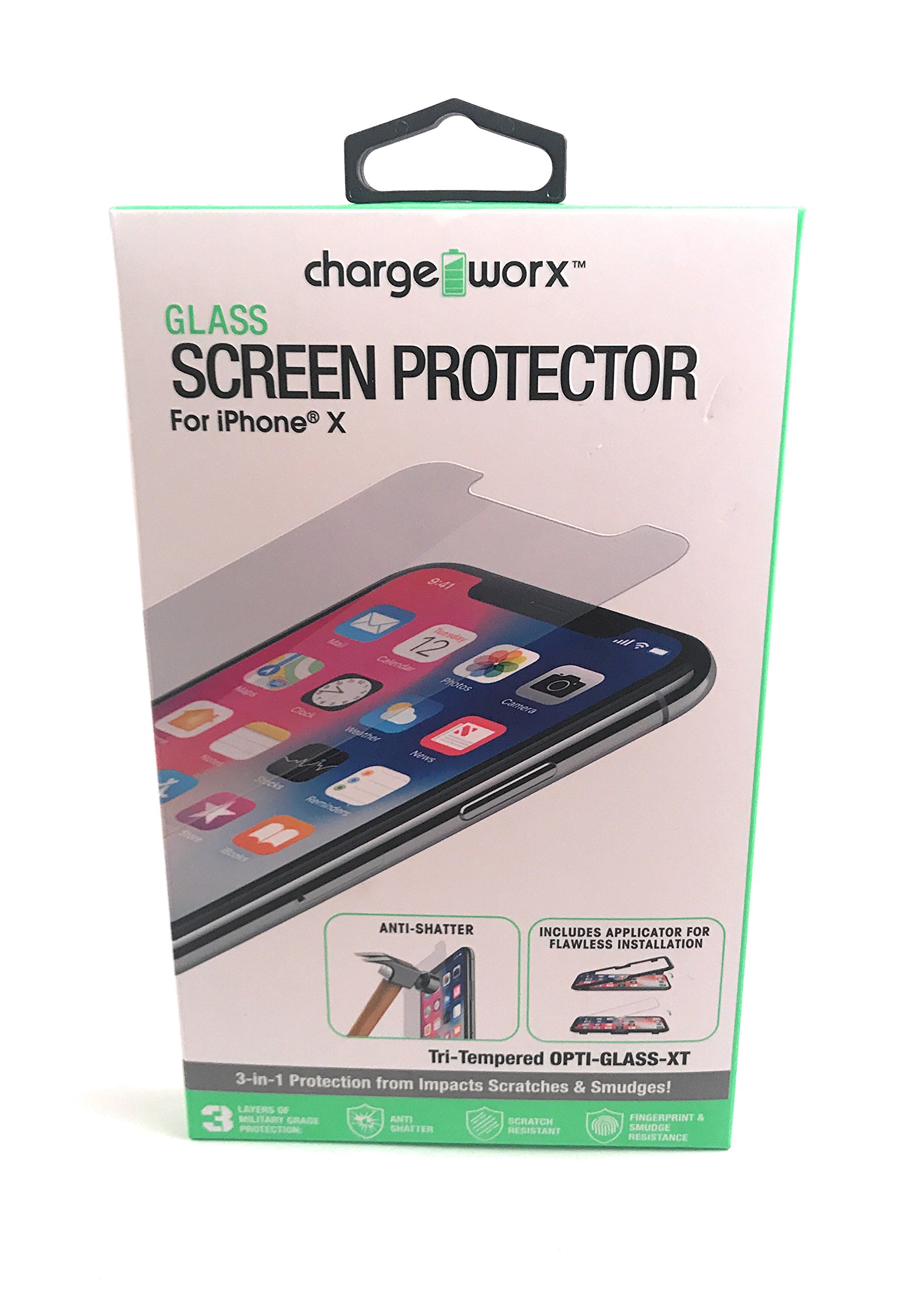 CHARHEWORX Glass Screen Protector Compatible for iPhone XS iPhone X 5 8 Inch Display Case Friendly with Easy