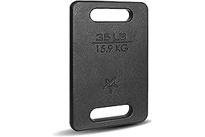 Yes4All 35lb Cast Iron Ruck Plate - Durable, Versatile Strength Trainer for...