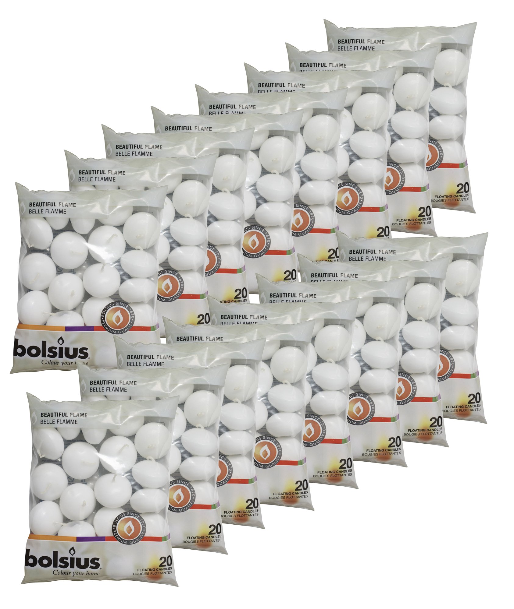 320 Bougies flottantes (blanc)